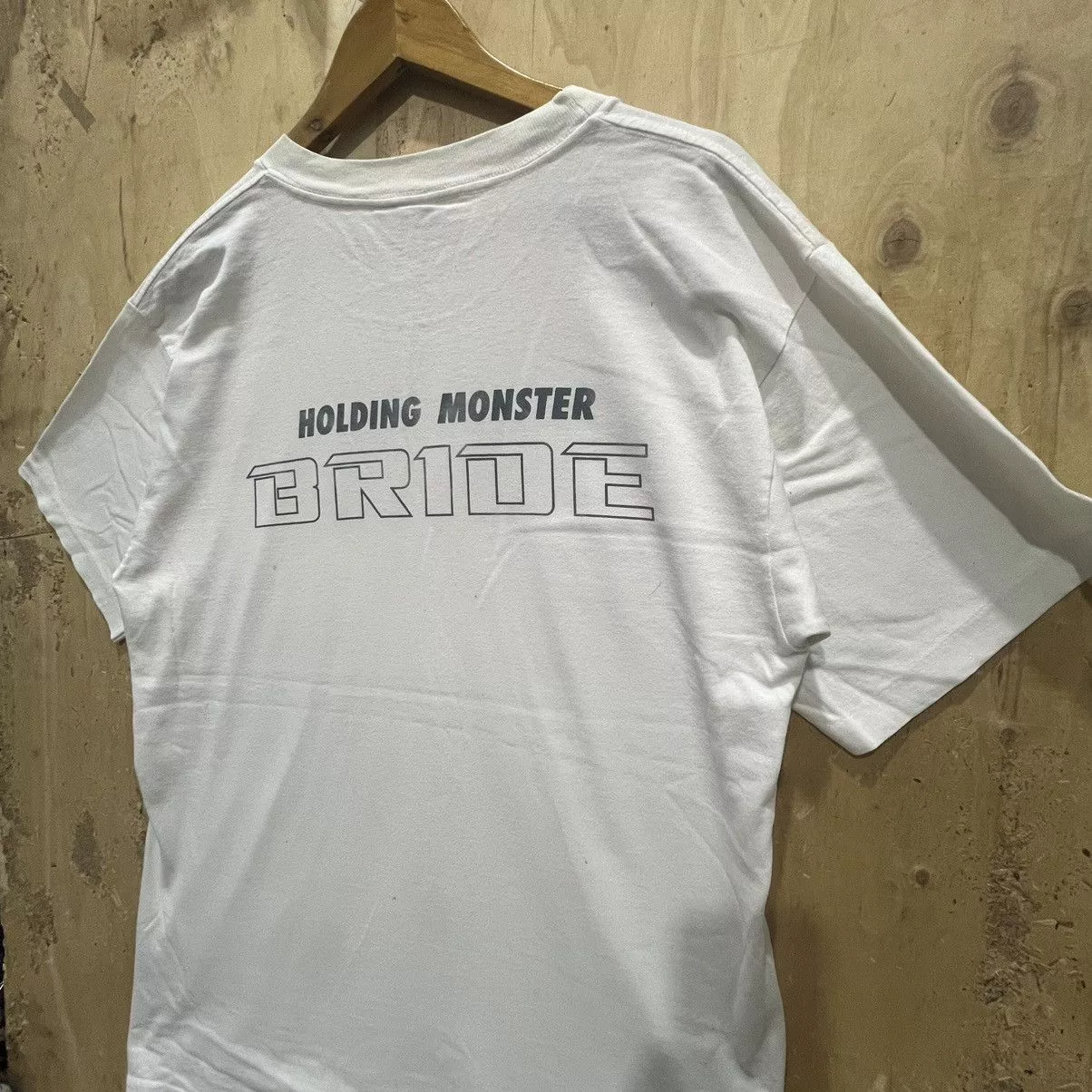 Designer Short Sleeve T Shirts Designer Holding Monster Bride White