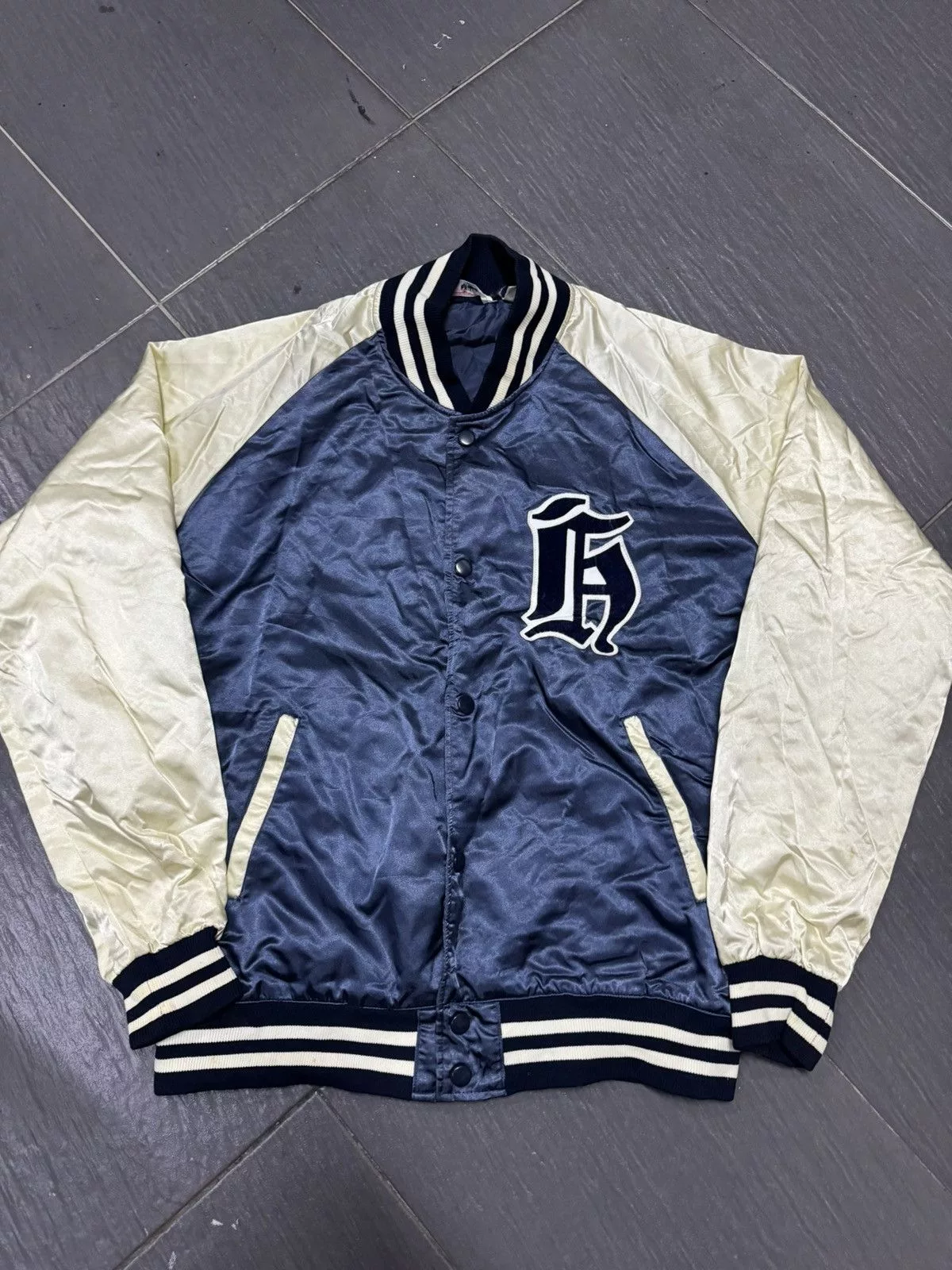 MLB Light Jackets MLB × Vintage VINTAGE BASEBALL JACKET Blue