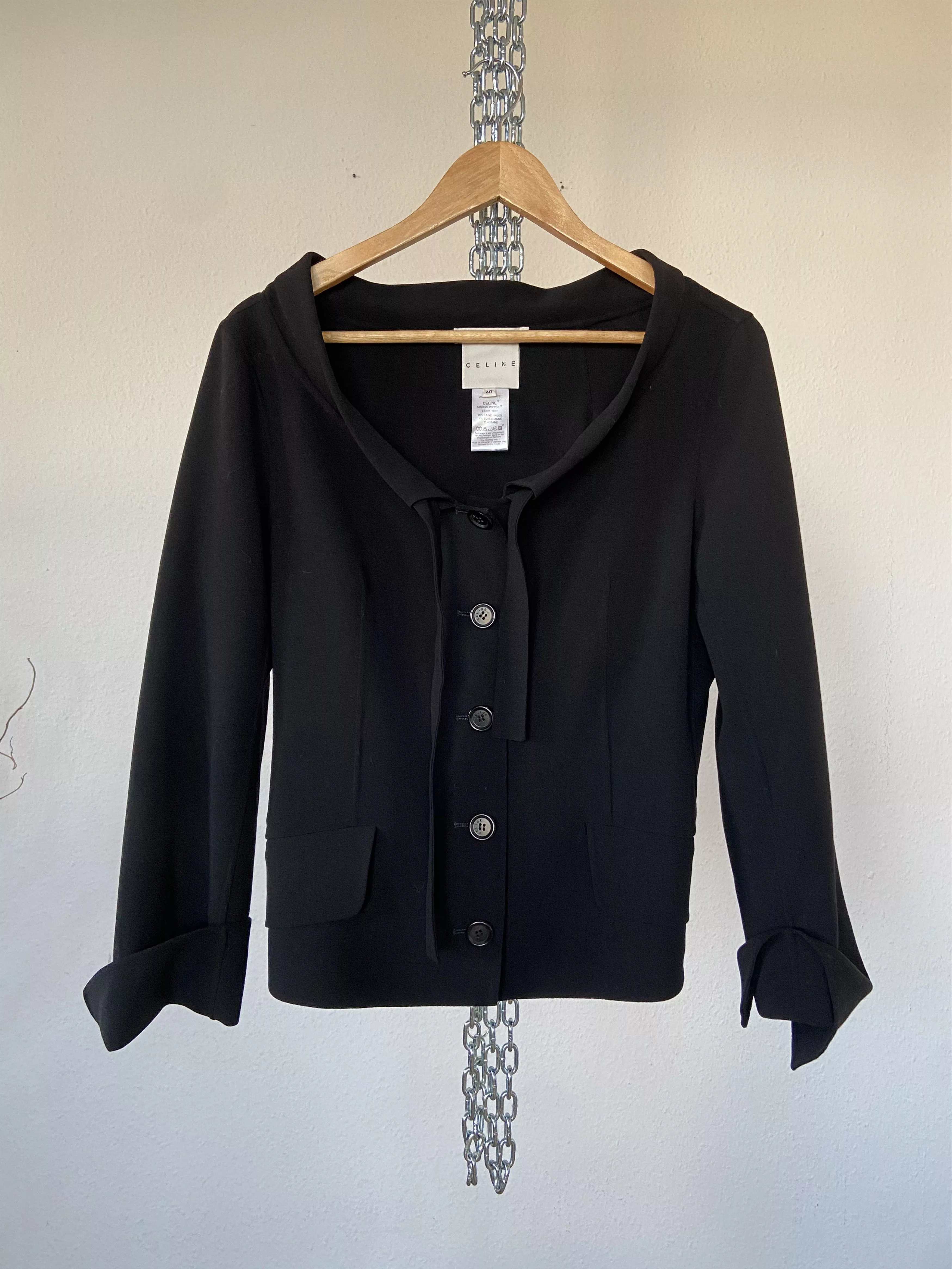 Celine Blazers Celine wool black blazer