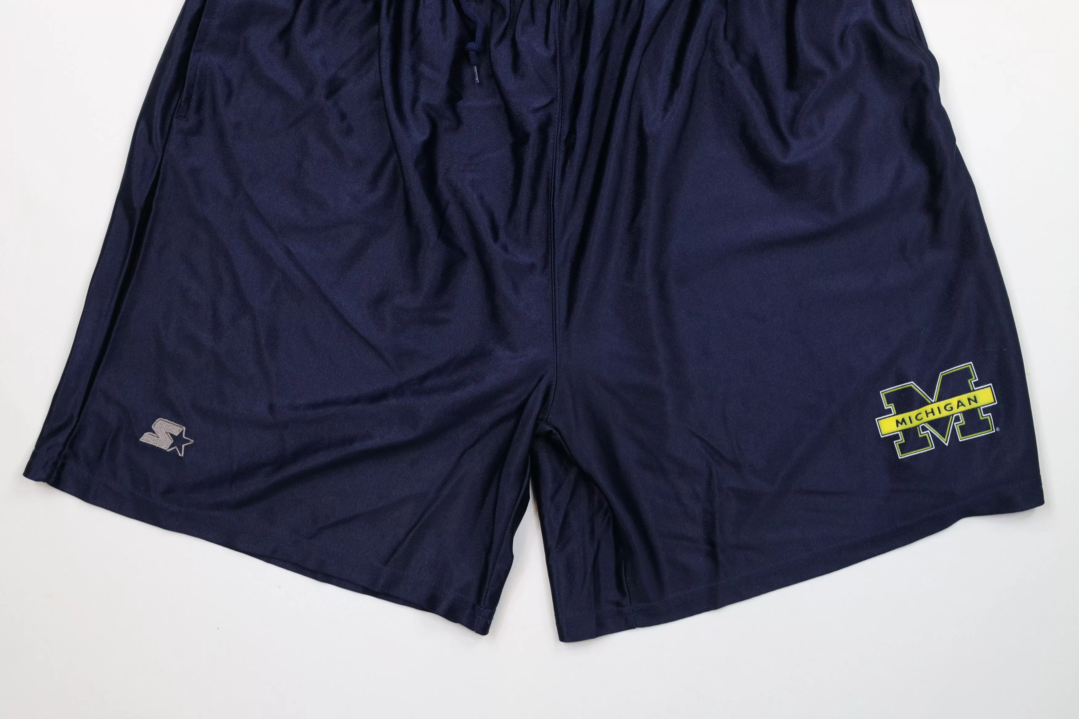 Starter Shorts Starter × Vintage Vintage 90s Starter University of Michigan Basketball Shorts Blue