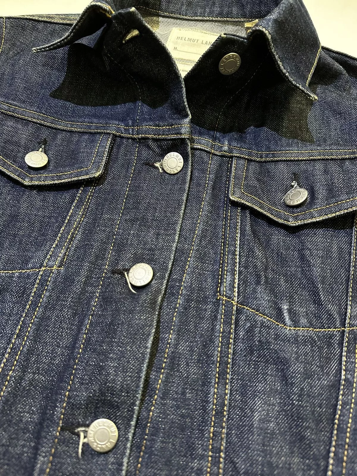 Helmut Lang Denim Jackets Helmut lang Raw denim classic jacket Purple