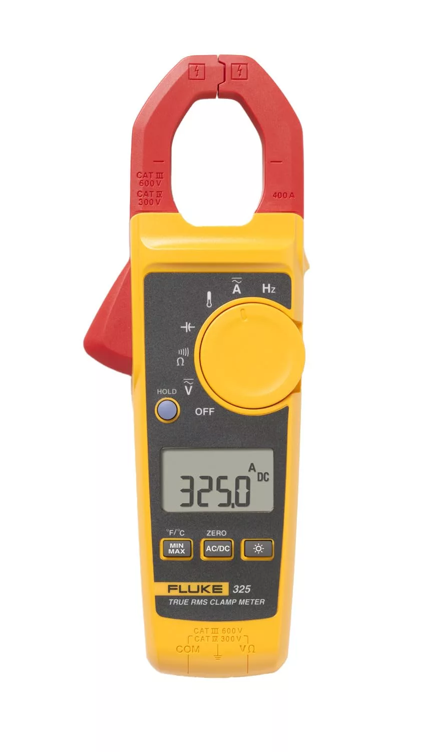 Fluke 325 True-RMS Clamp Meter with Frequency, Temperature & Capacitance Measurements