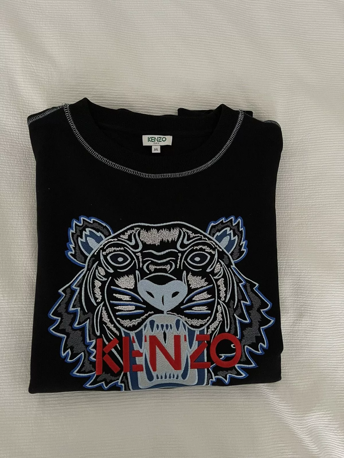 Kenzo Sweatshirts Hoodies Kenzo Embroidered Sweatshirt Black