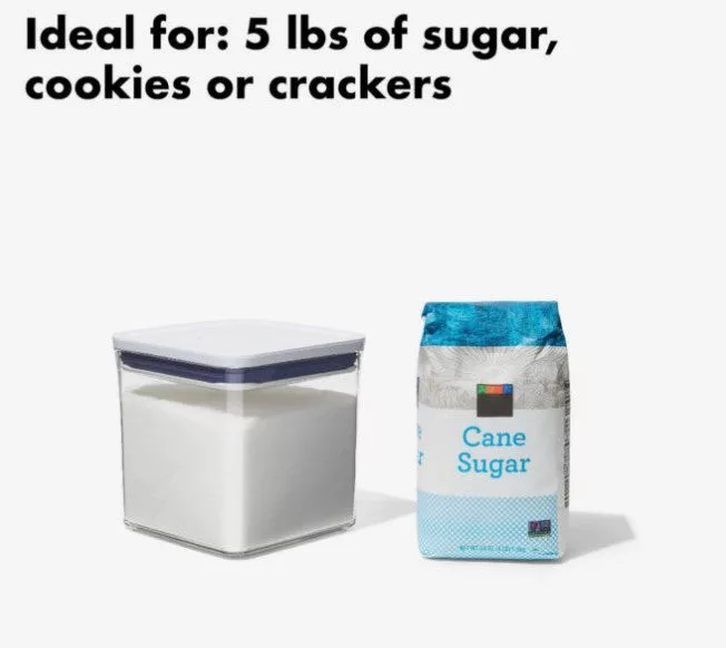 Big Square Short 2.8 QT Pop Container