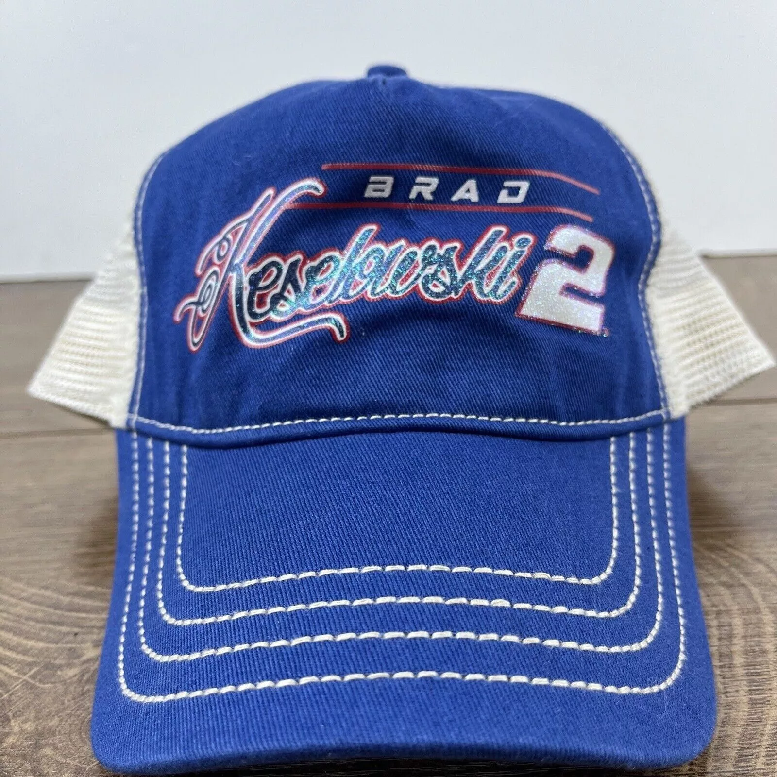 Other Hats Other Brad Keselourski #2 Hat Snapback Hat Blue Hat Adjustable Blu