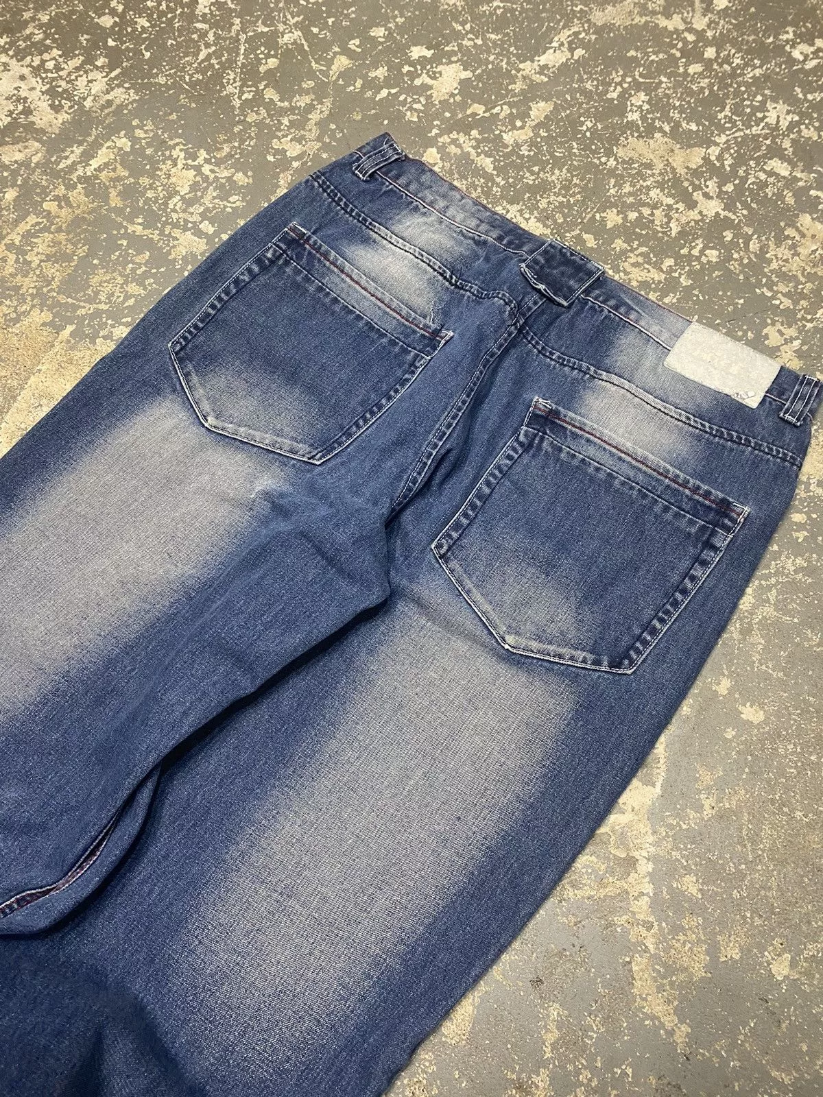 JNCO Denim JNCO × Southpole × Vintage Vintage Akademiks Embroidered Baggy Denim Jean Pants Blue