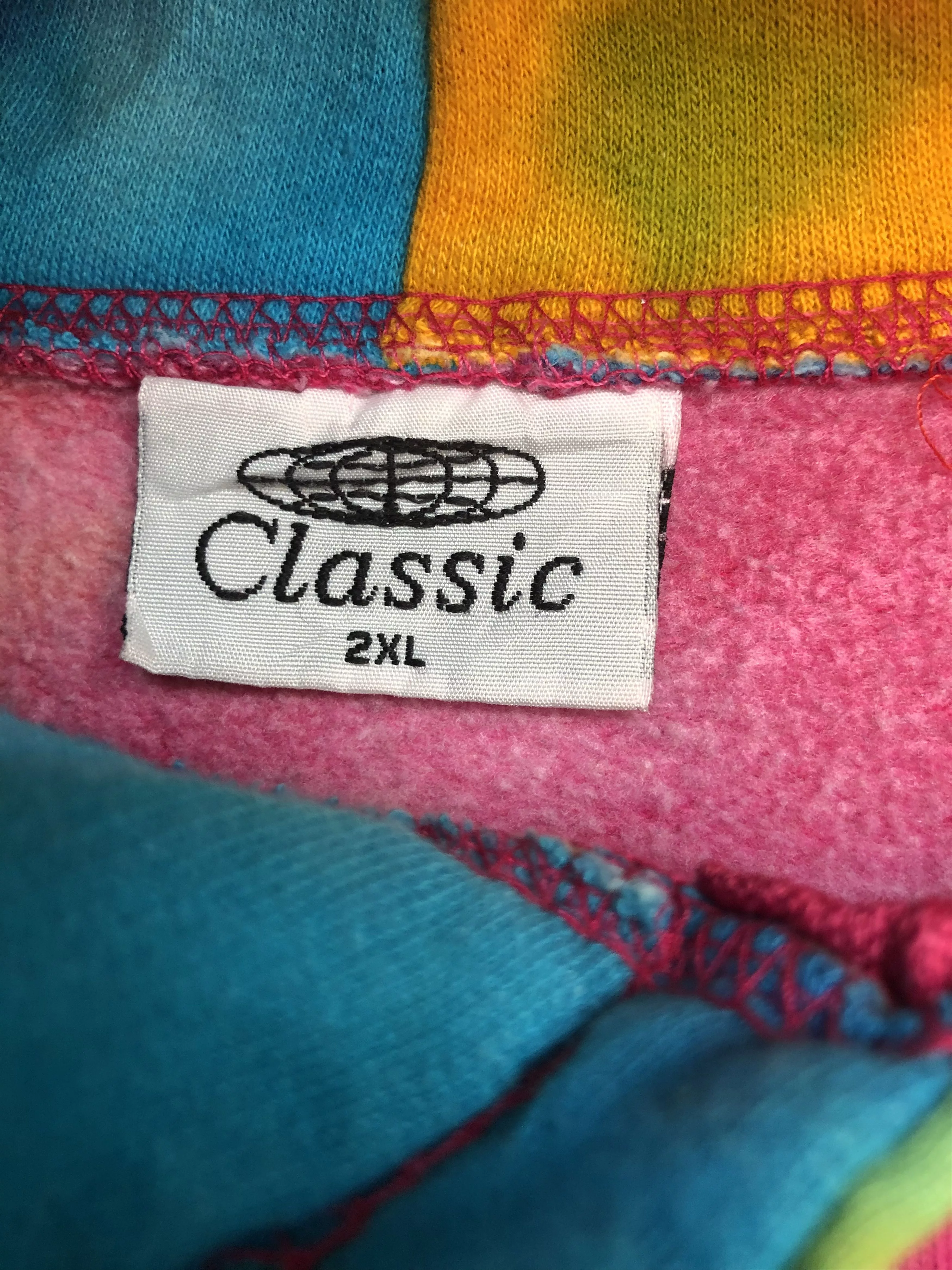 Vintage Sweaters Knitwear VINTAGE TIE DYE HOODED SWEATER Multi