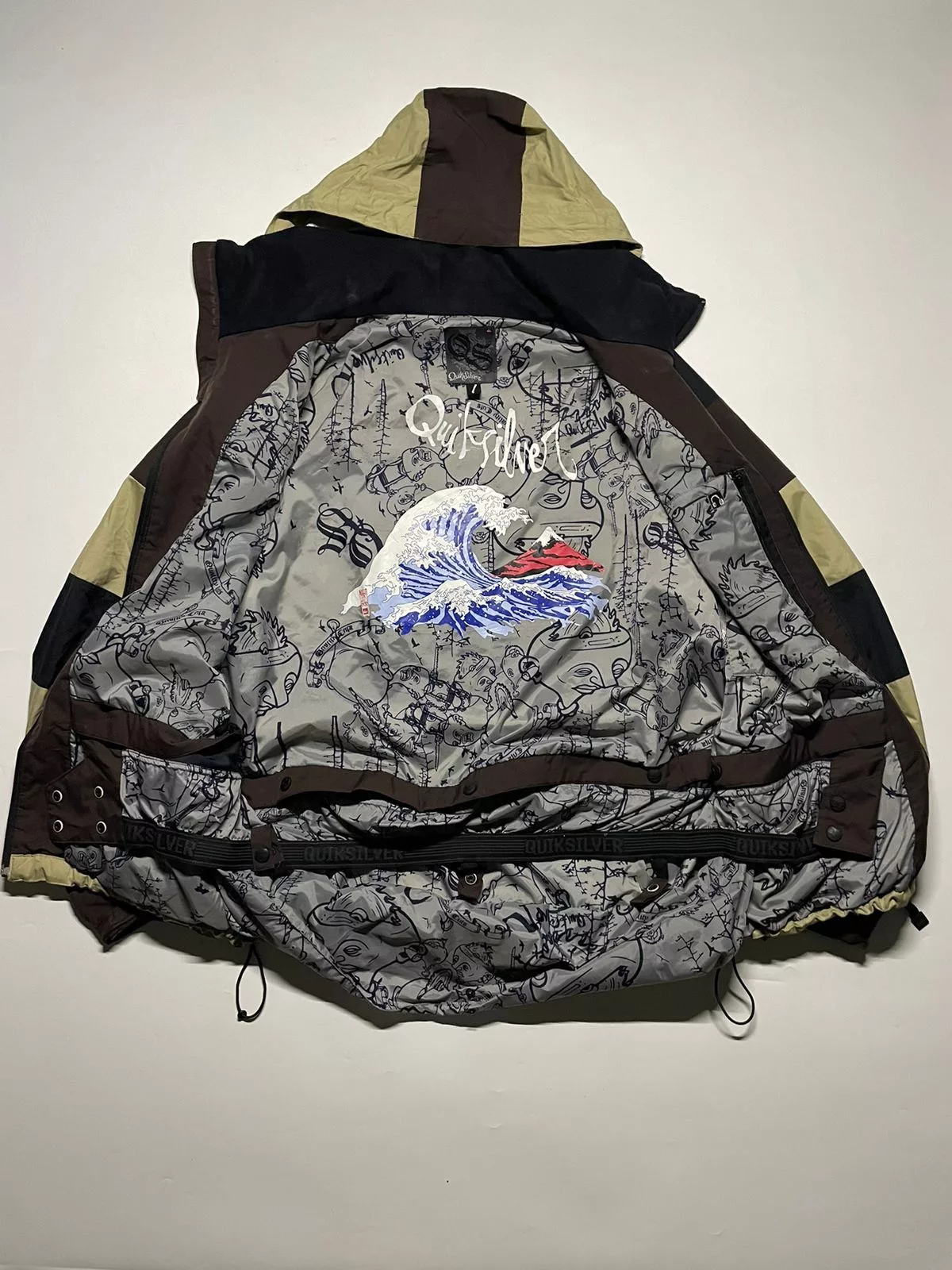 Quicksilver Light Jackets Outdoor QuickSilver 1969, Oceanbeach fullprint Windbreaker Multi Gorpcore