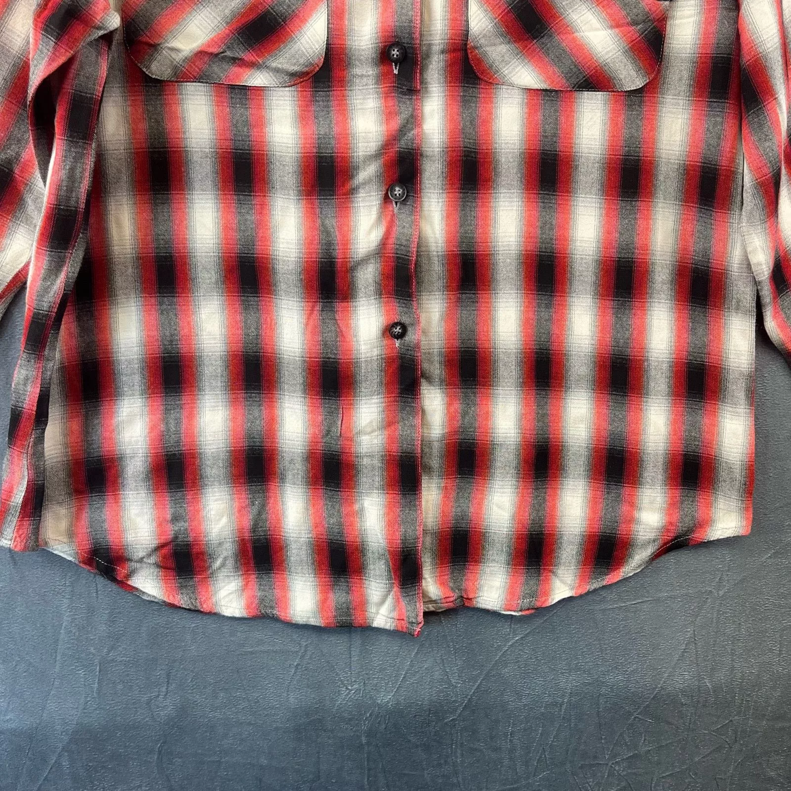 Guess Shirts Button Ups Vintage Guess Made in USA Plaid Button Down Shirt Medium Red