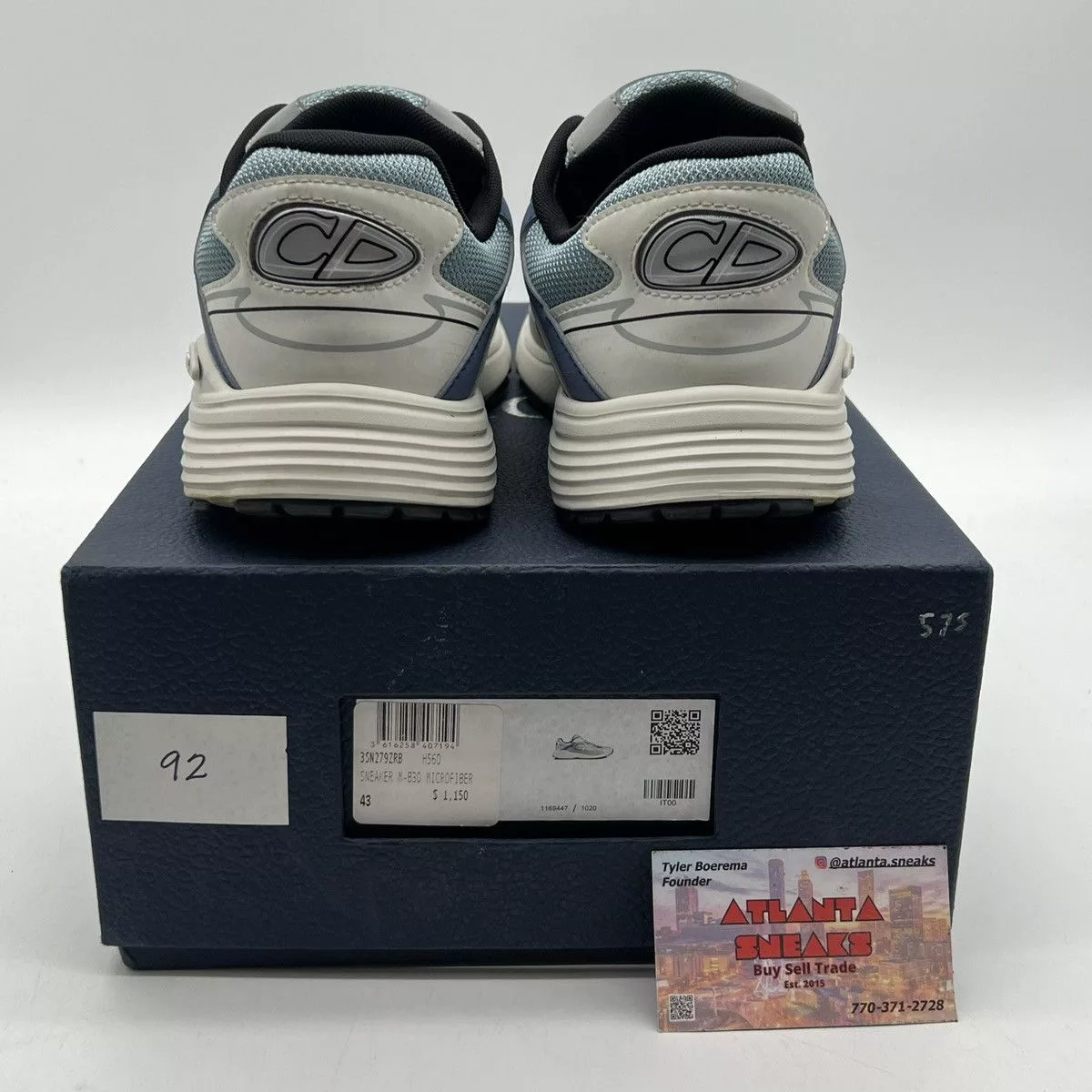 Dior Low Top Sneakers Dior B30 Reflective Sneaker ‘blue Grey White’