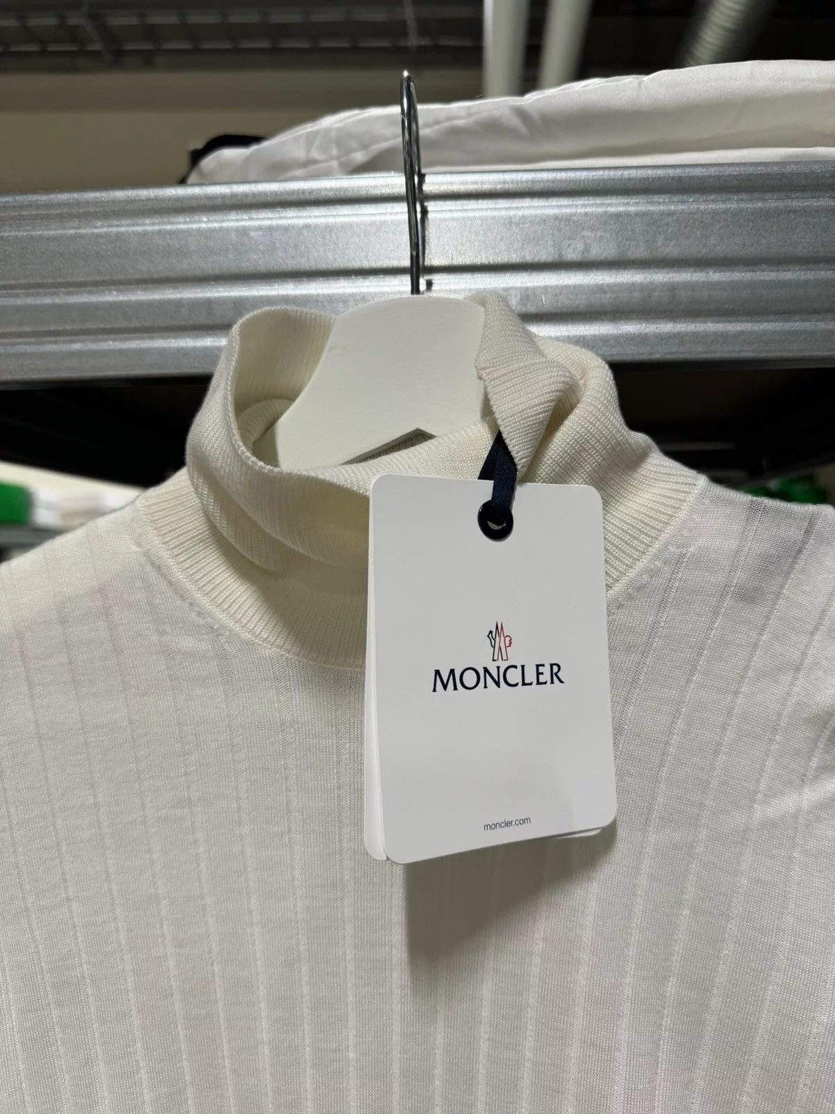 Moncler Sweaters Moncler Turtleneck Sweater NEW 900$ White