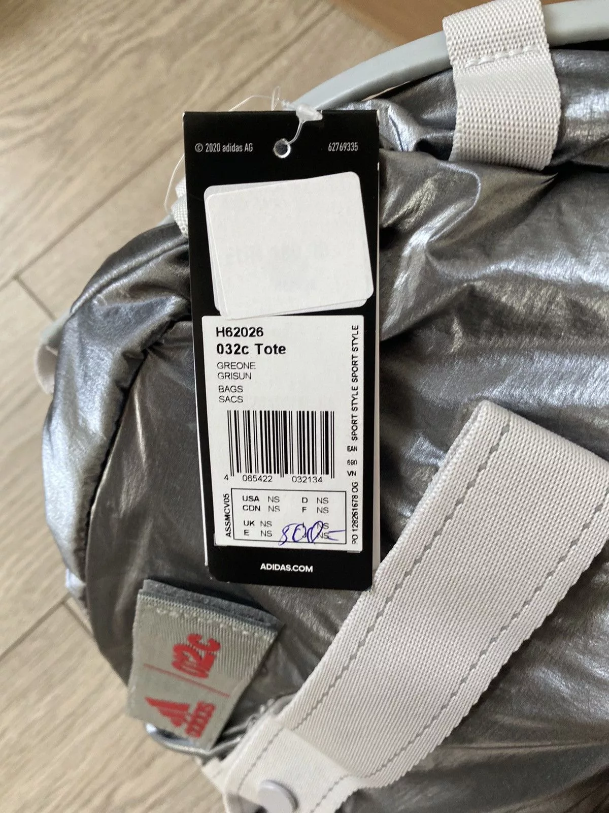 032c Tote Bags 032c × Adidas 032c Tote bag Gray