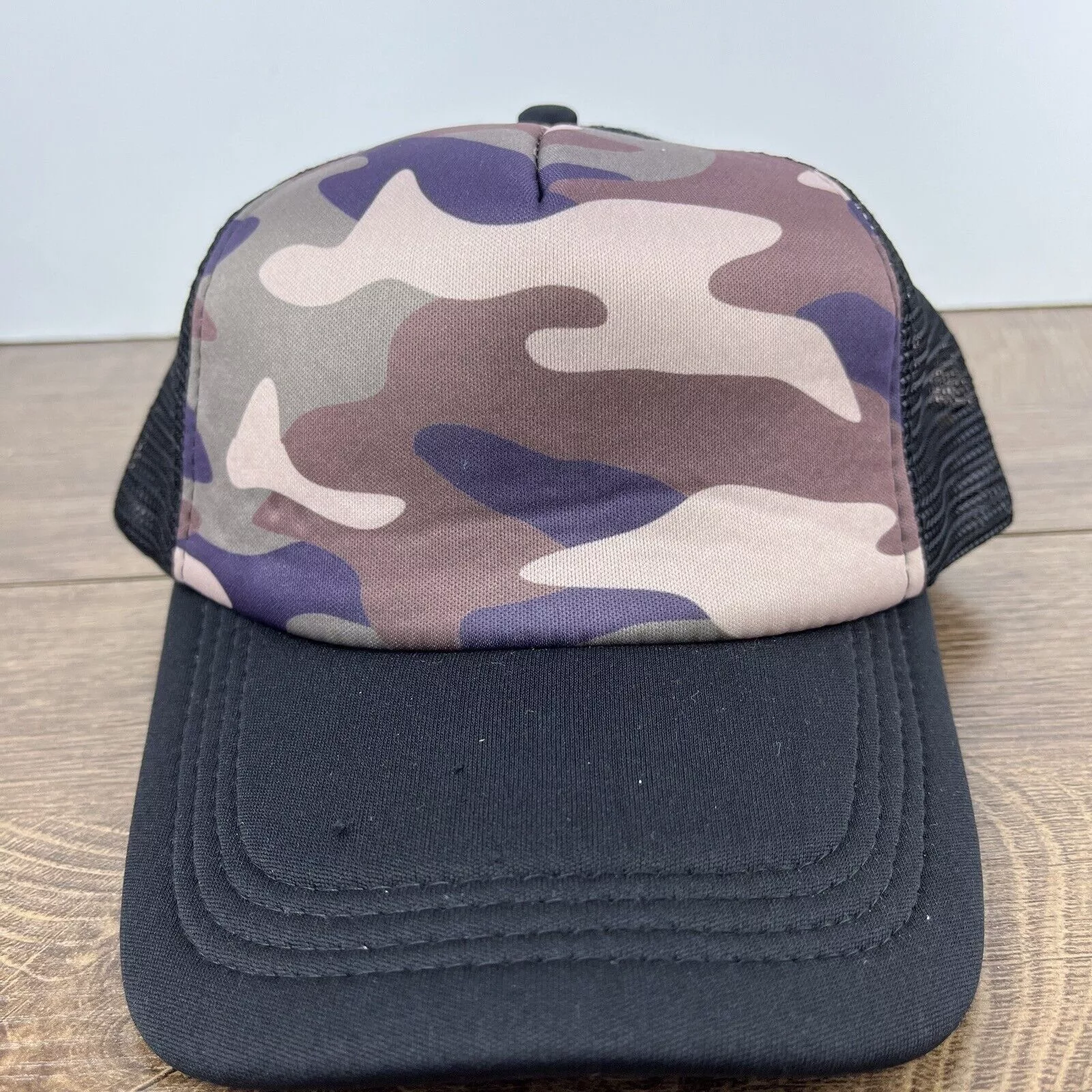 Other Hats Other Camo Hat Brown Black Hat Snapback Adjustable Adult Size Blac