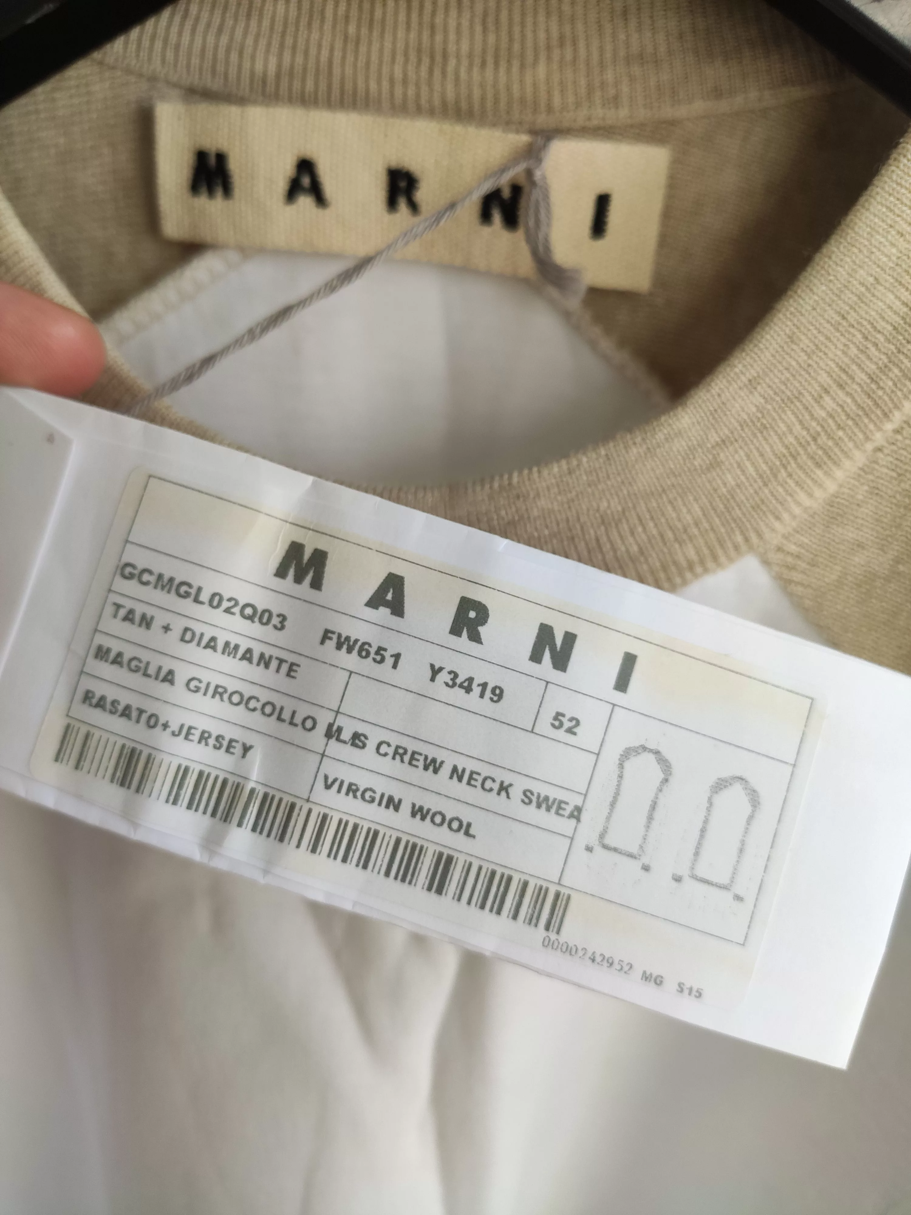 Marni Sweaters Knitwear MARNI wool blend sweater Large BNWT Multi