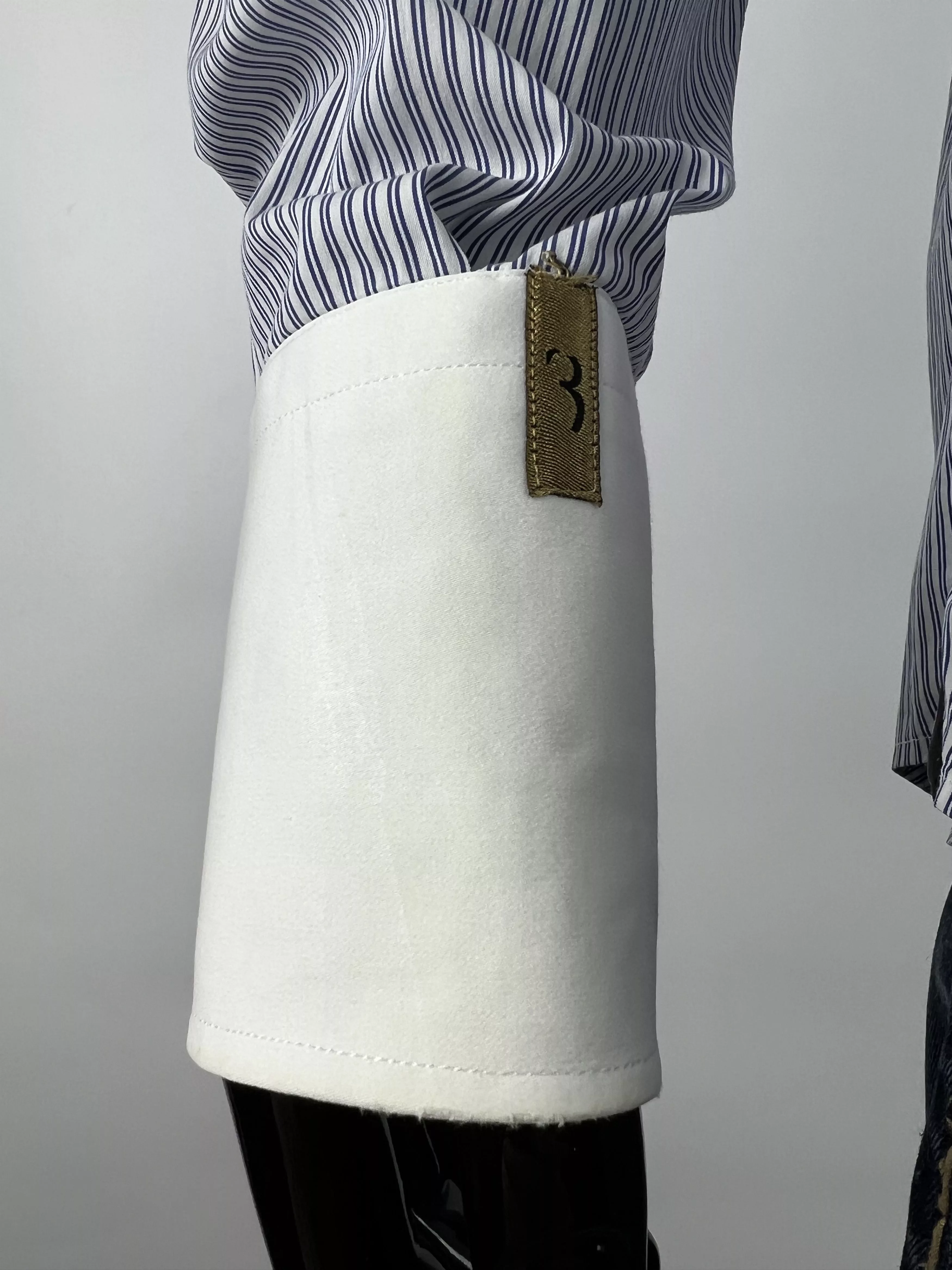Billionaire Couture Shirts Button Ups Billionaire Couture Striped Cristal Button Up Shirt 18/45 White Vintage