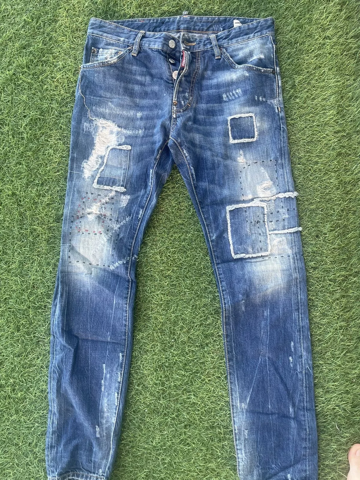 Designer Denim Designer × Dsquared2 Dsquared Distressed Cool Guy Jeans Blue