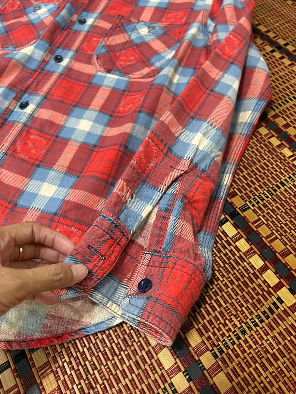 Schott Shirts Button Ups Schott Bros NYC Flannel Red