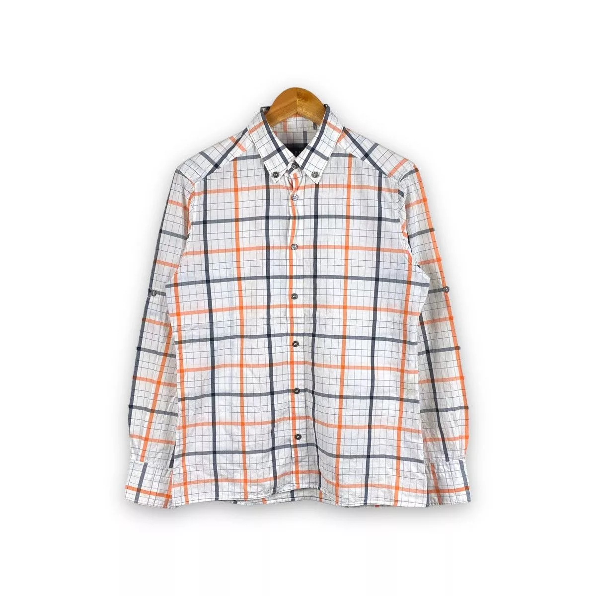 A.P.C. Shirts Button Ups A.P.C. × Japanese Brand A.P.C. RUE DE FLEURUS PARIS ETE 2006 CHECKED DESIGN SHIRT White