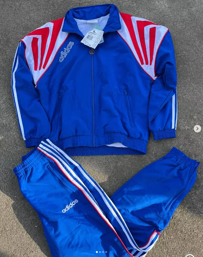 Adidas Light Jackets Adidas × Vintage vintage 90s Adidas adiskin TRACKSUIT RUSSIA National Team Ki Blue