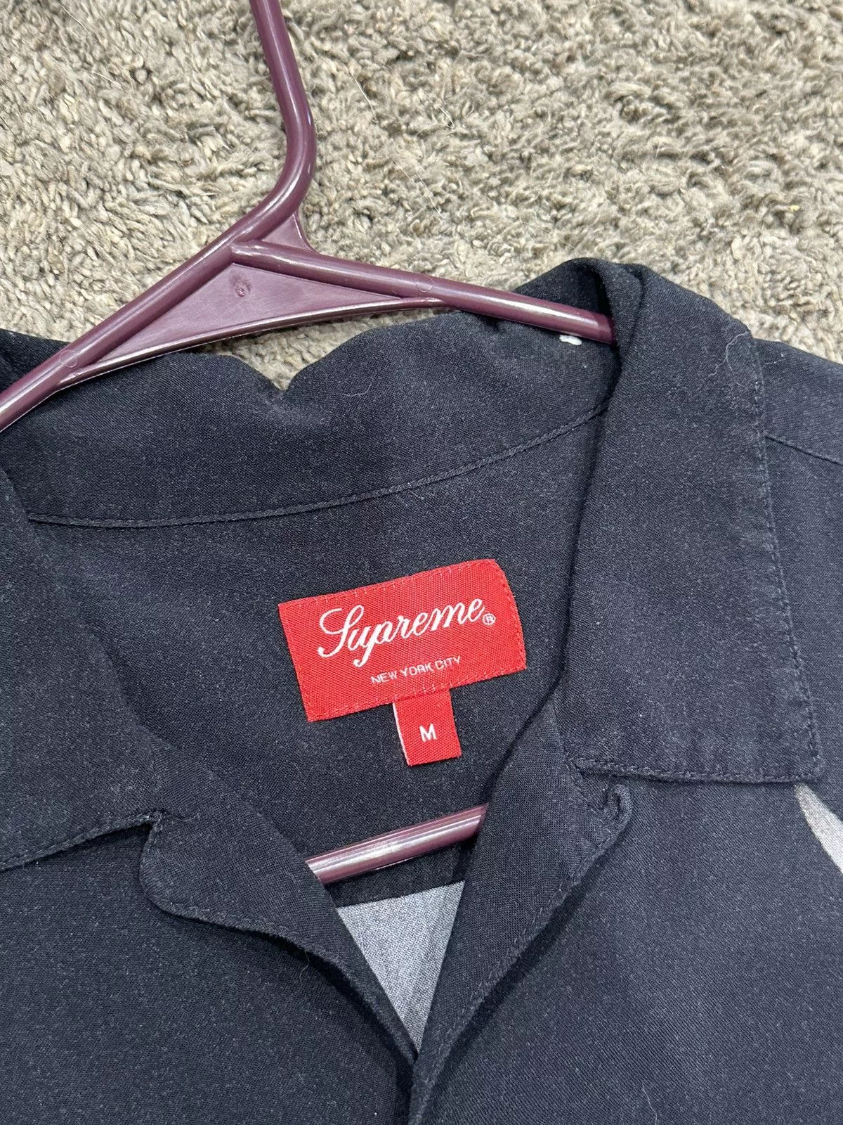 Supreme Shirts Button Ups Supreme Blow Back FW20 button up Black