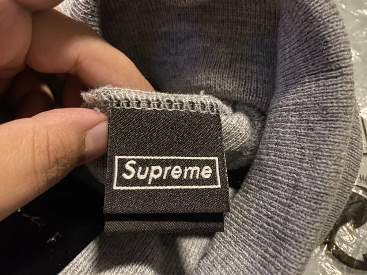 Supreme Hats Supreme FW23 Camo Box Logo Beanie Heather Gray
