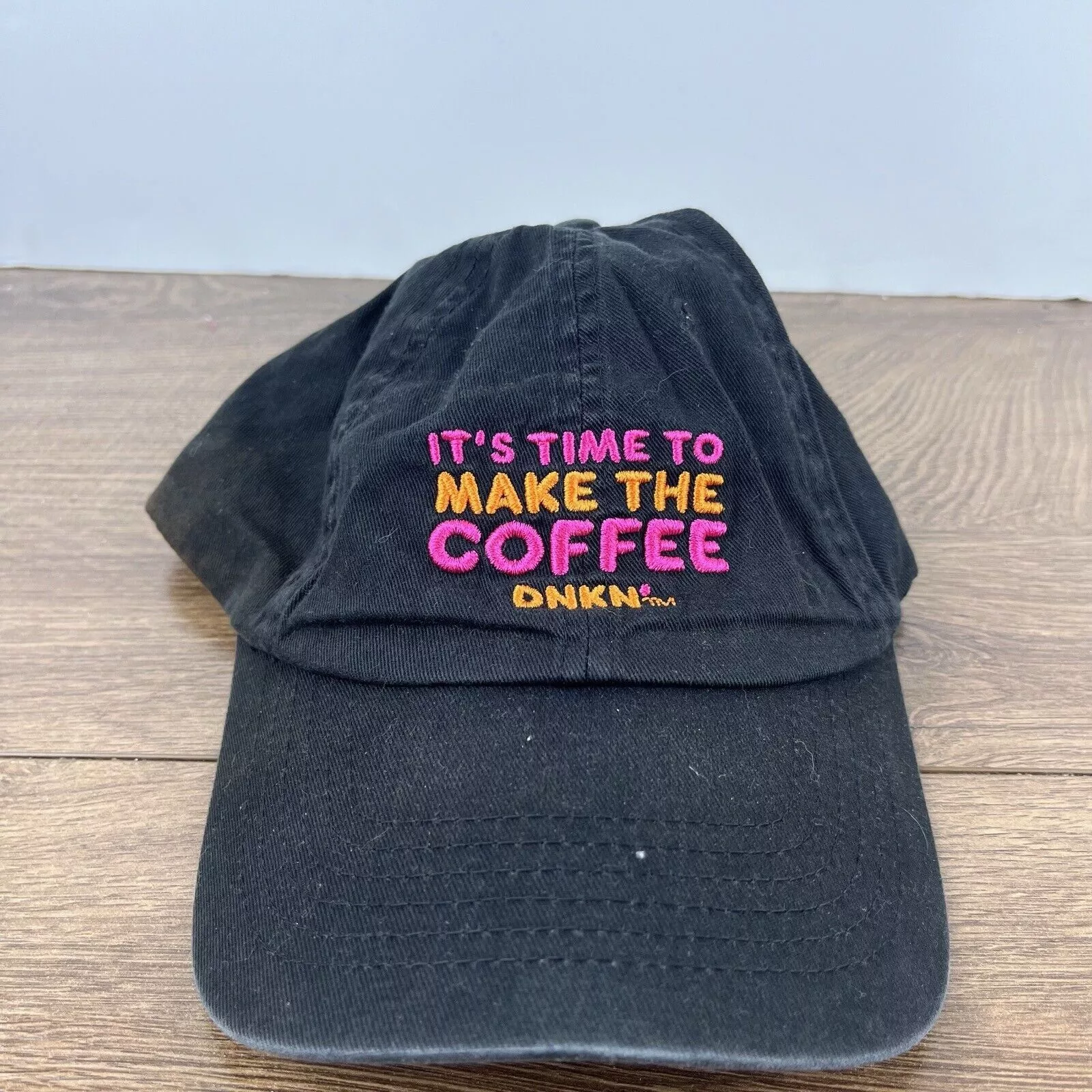 Other Hats Other Dunkin' Donuts Hat Time to Make Coffee Black Adjustable Hat