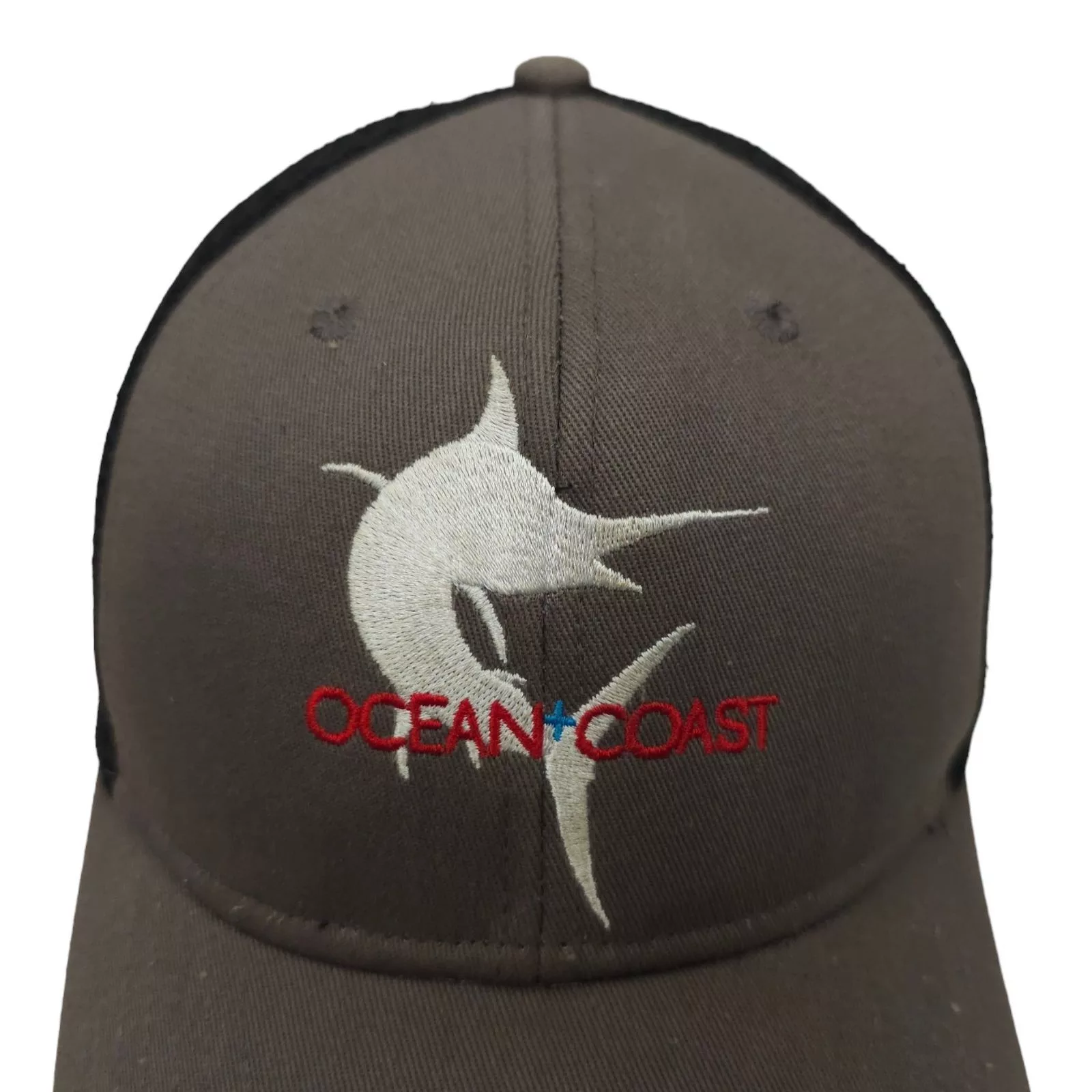Other Hats Other Ocean Coast Embroidered Marlin Mesh Snapback Cap Trucker Gray