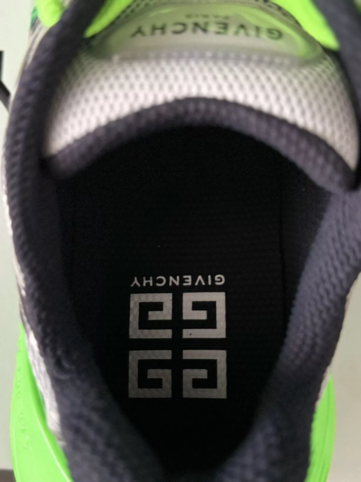 Givenchy Low Top Sneakers Givenchy TK-MX Silver/Green Runner Sneaker