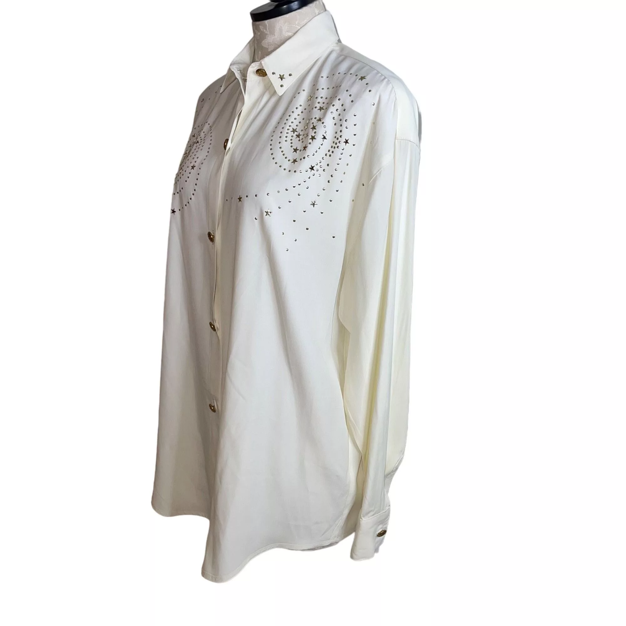 Vintage Blouses The Icing Vintage Womens Blouse Size Small White
