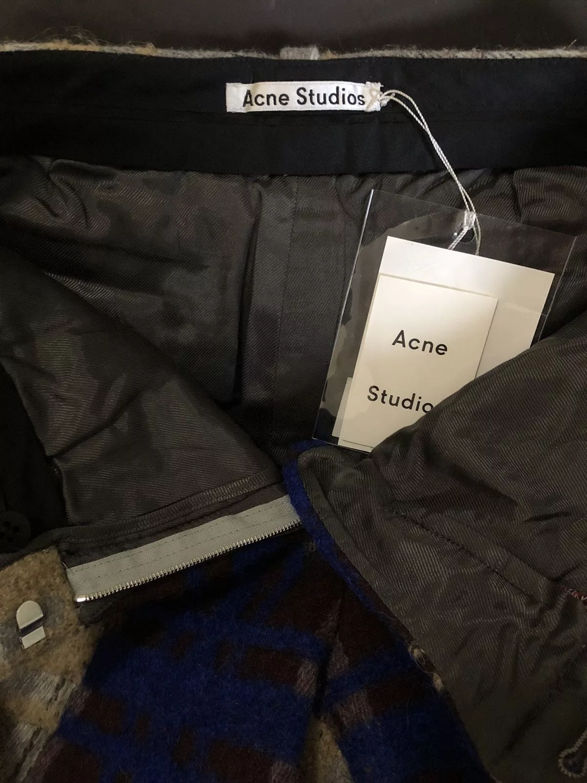 Acne Studios Casual Pants Acne Studios Maya Check Mix Plaid Pants AW16 Multi