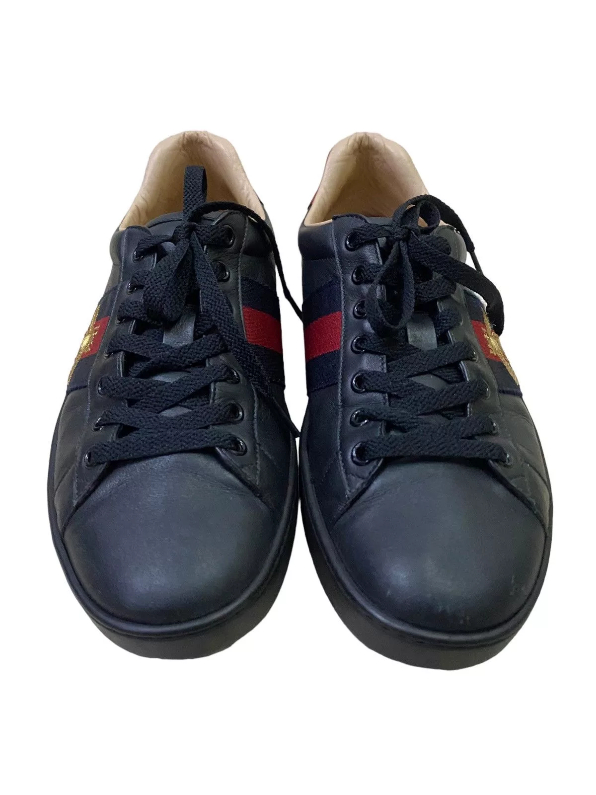 Gucci Low Top Sneakers Gucci Ace Black Sneaker