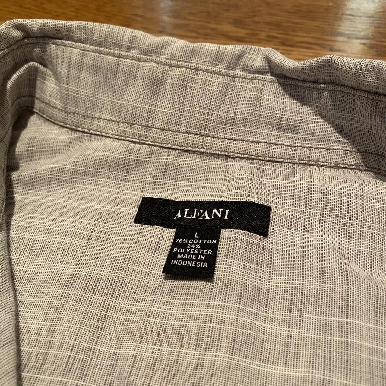 Alfani Polos Vintage Alfani Grey Button down Tee Gray