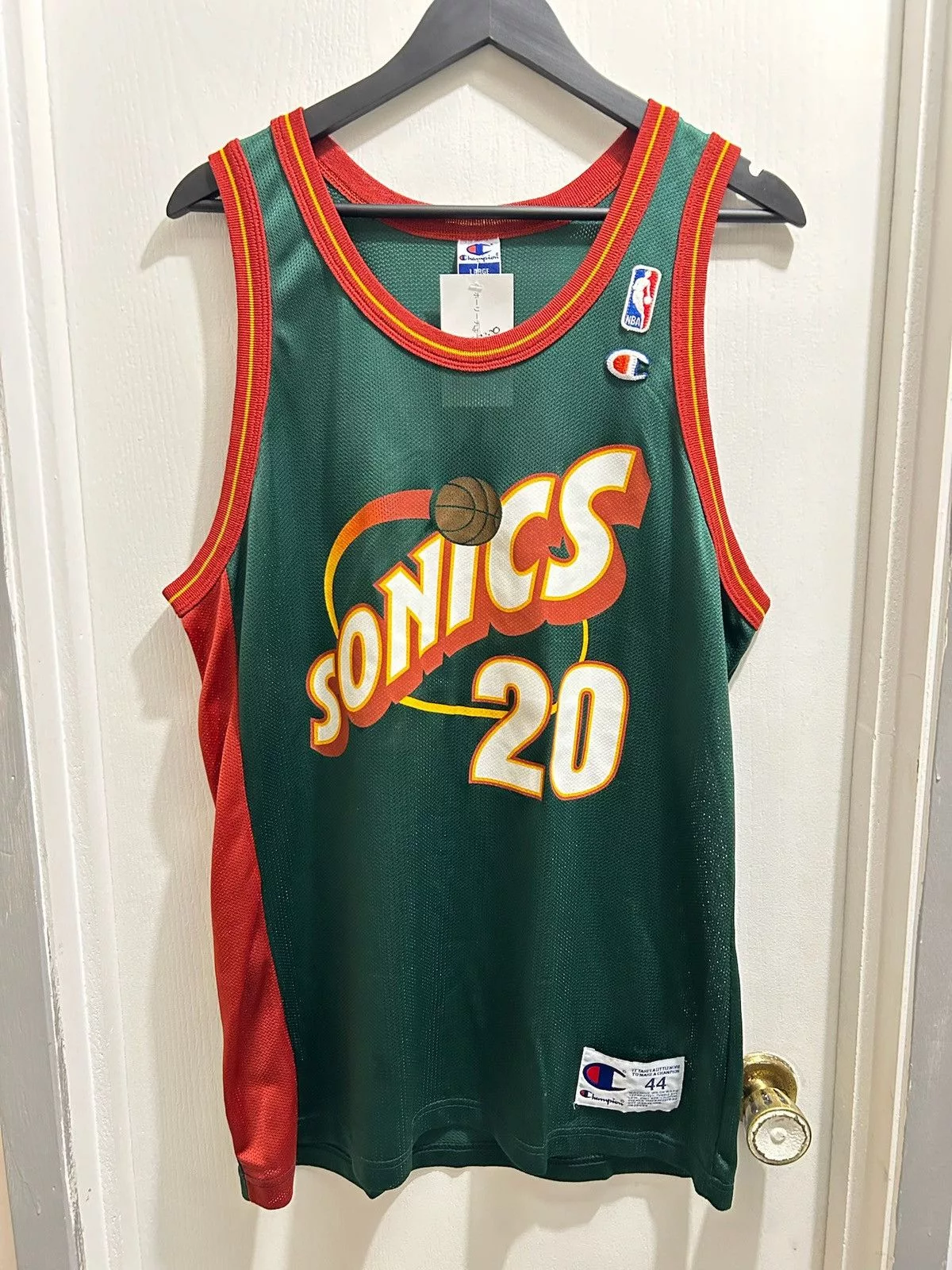 Champion Jerseys Champion Gary Payton Sonics Jersey L Green