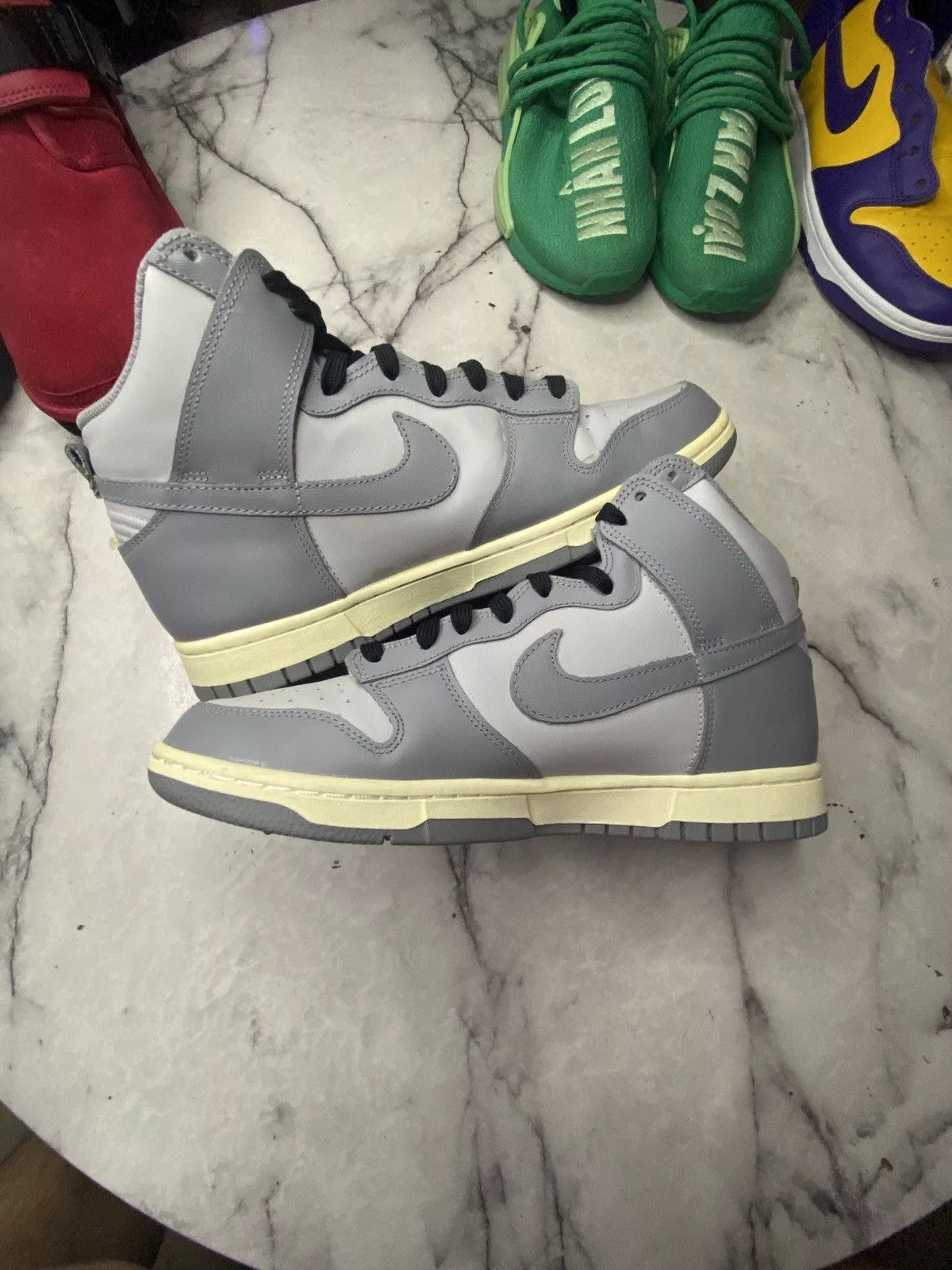 Nike Hi Top Sneakers Nike Dunk high aged grey Gray