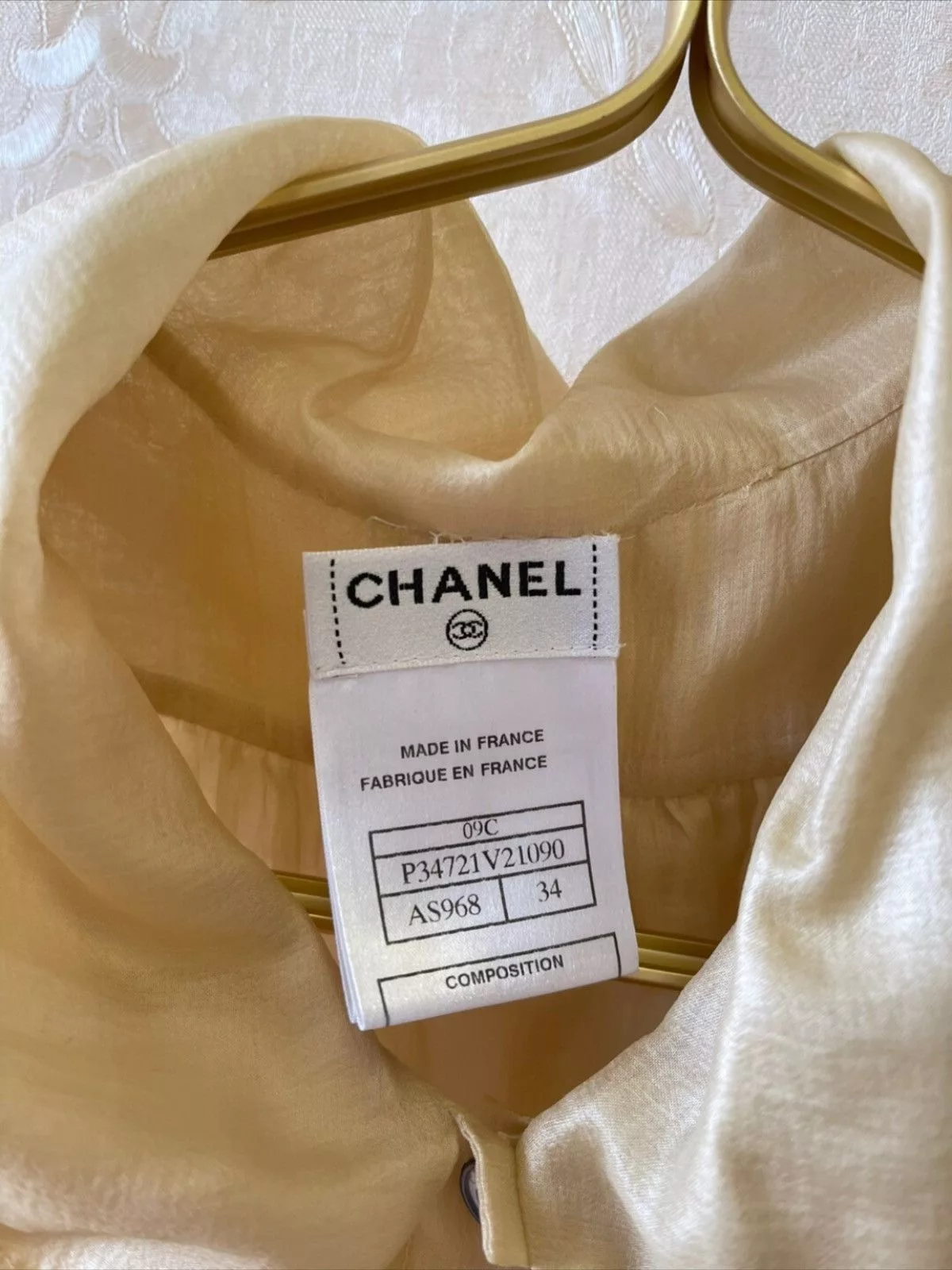 Chanel Blouses CHANEL SILK BLOUSE White