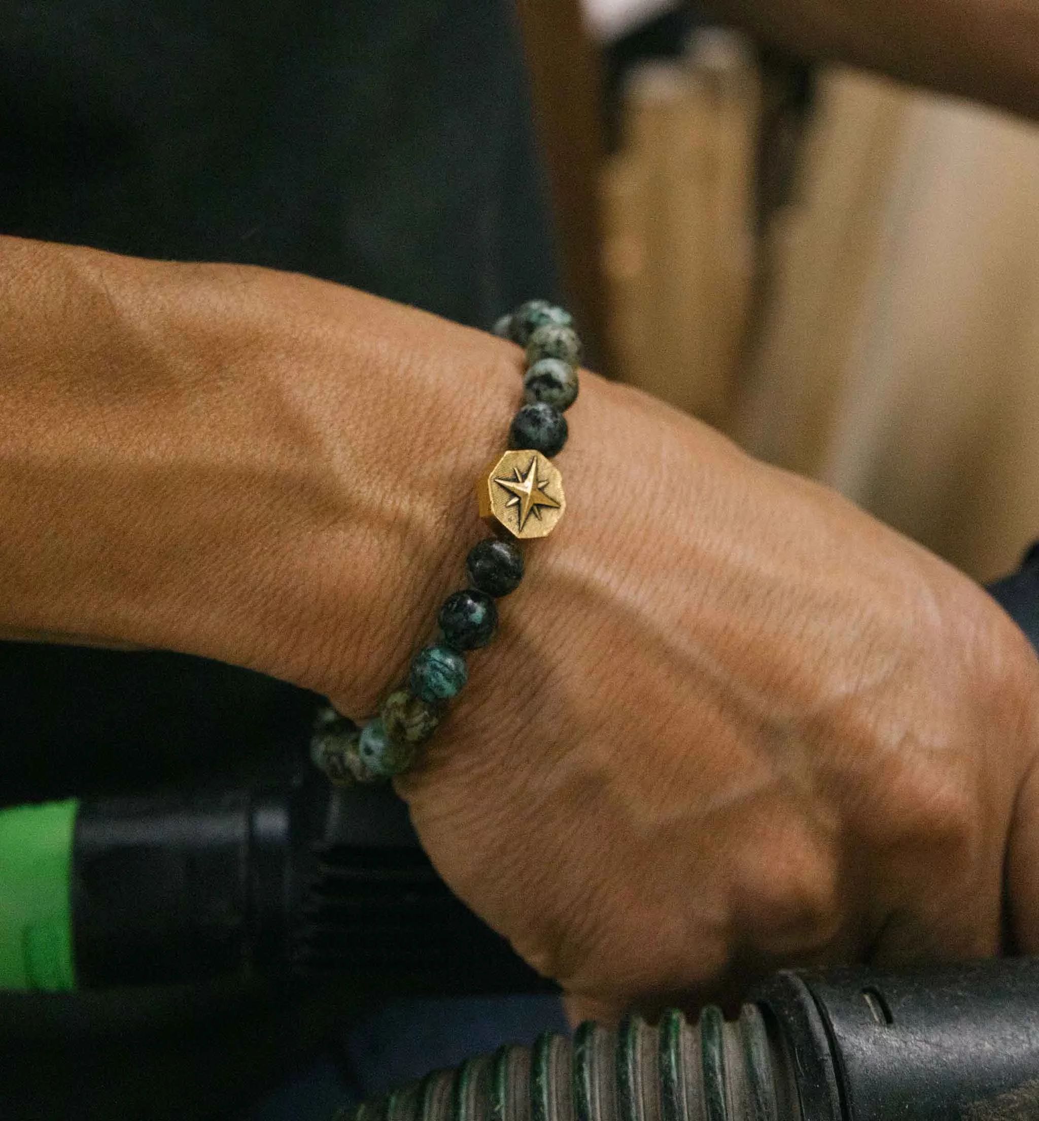 Divine Guidance African Turquoise Stretch Bracelet