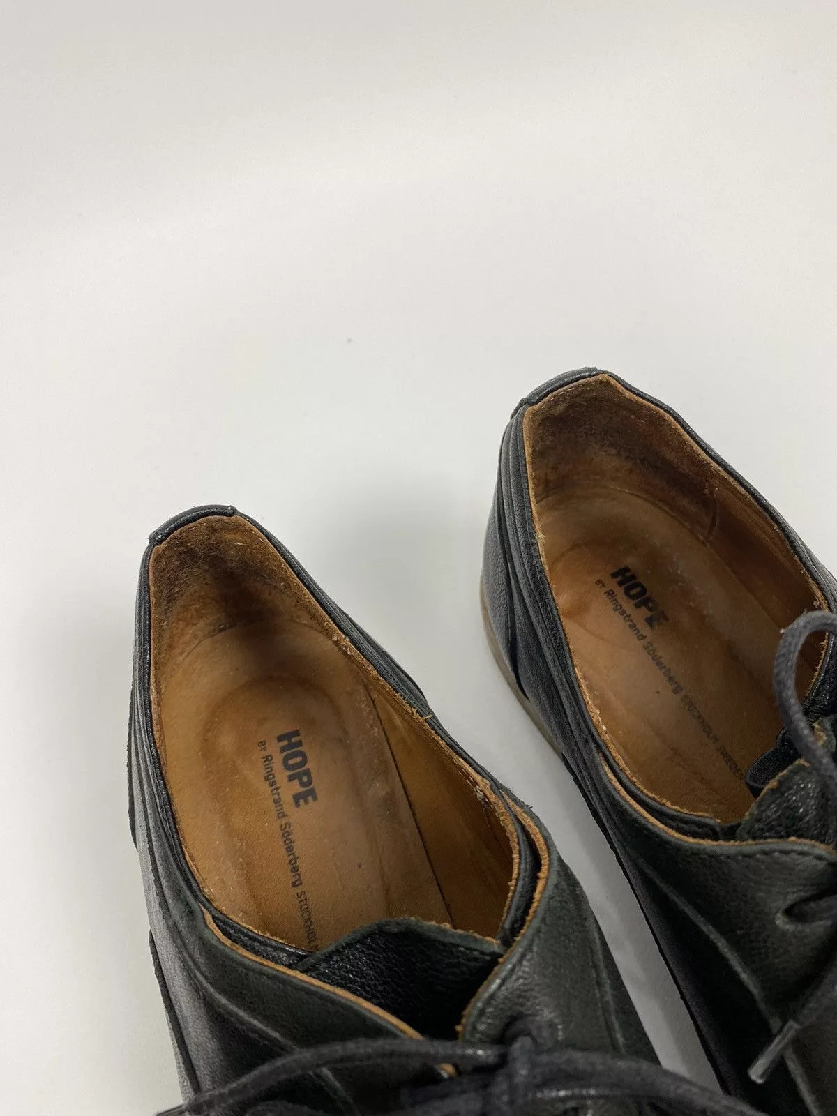 Hope Heels Hope Genuine Leather Derby size 37 Black