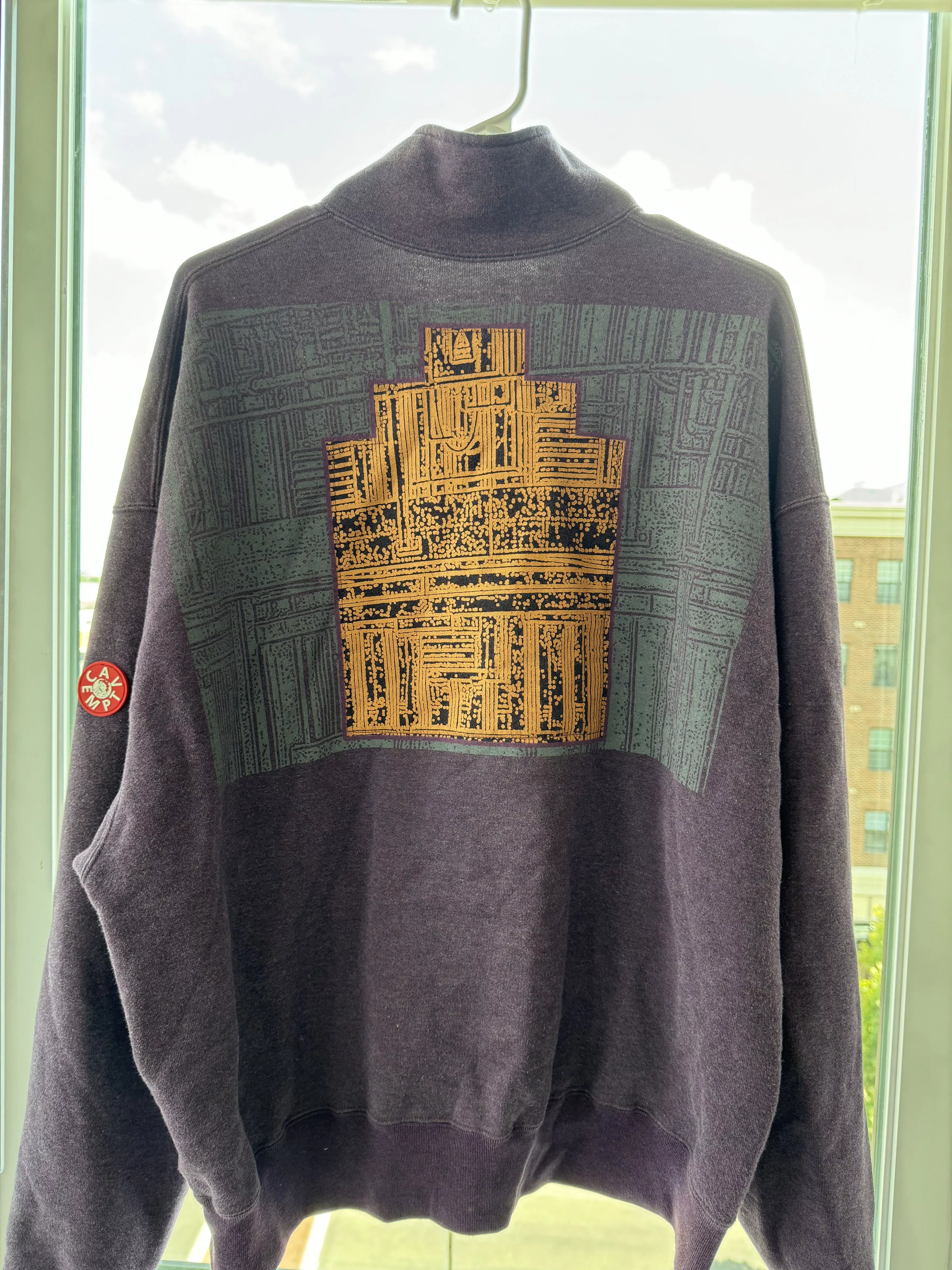 Cav Empt Sweaters Knitwear Cav Empt Purple Quater Zip