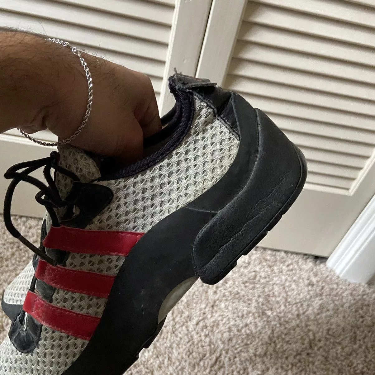Adidas Low Top Sneakers Adidas × Vintage Vintage Y2K Adidas Mesh Leather Aqua Terrain Shoes Hiking Gray