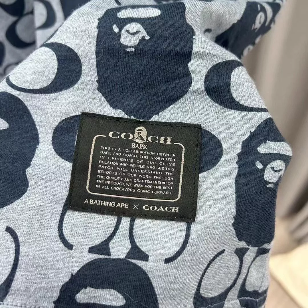 Bape Short Sleeve T Shirts Bape × Coach BAPE COACH TEE Blue