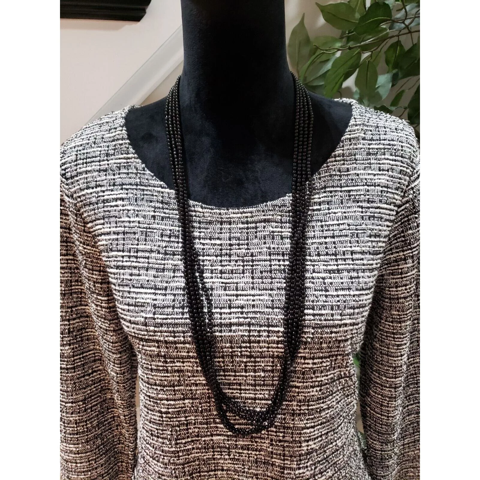 Other Blouses Other Cato Polyester Round Neck Long Sleeve Top Blouse Medium Multi