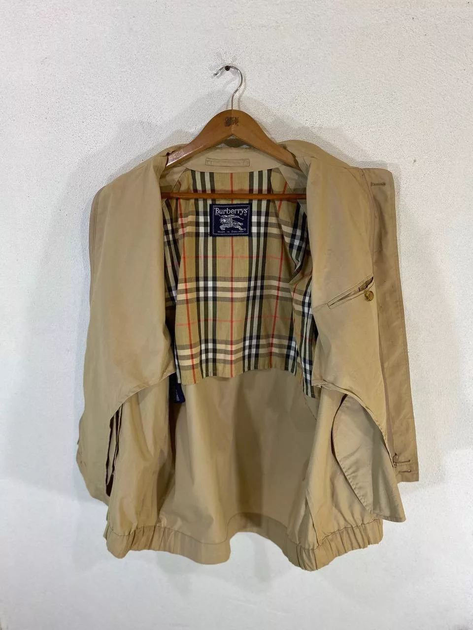 Burberry Light Jackets Burberry × Burberry Prorsum × Vintage Vintage Burberrys Jacket Checked Design Lining White