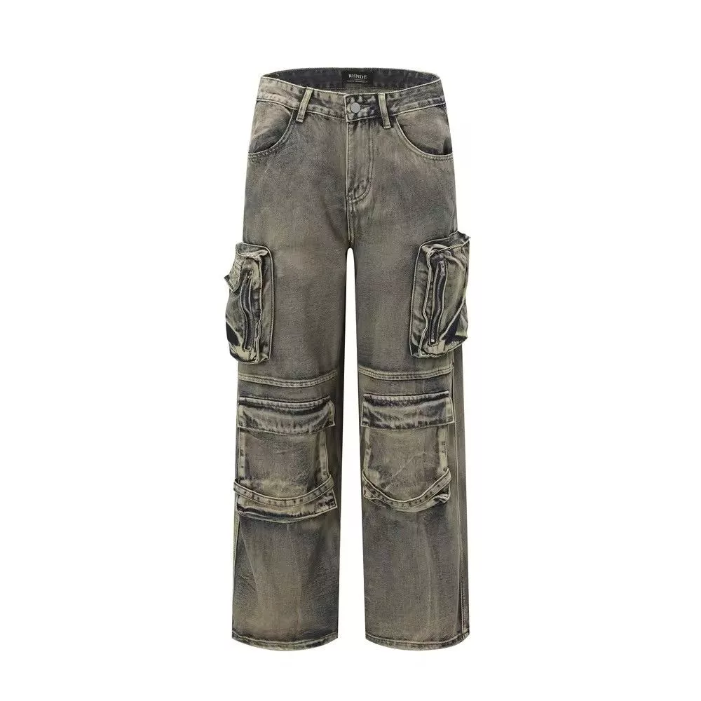 Jean Denim Jean Multi Pocket Denim Gray