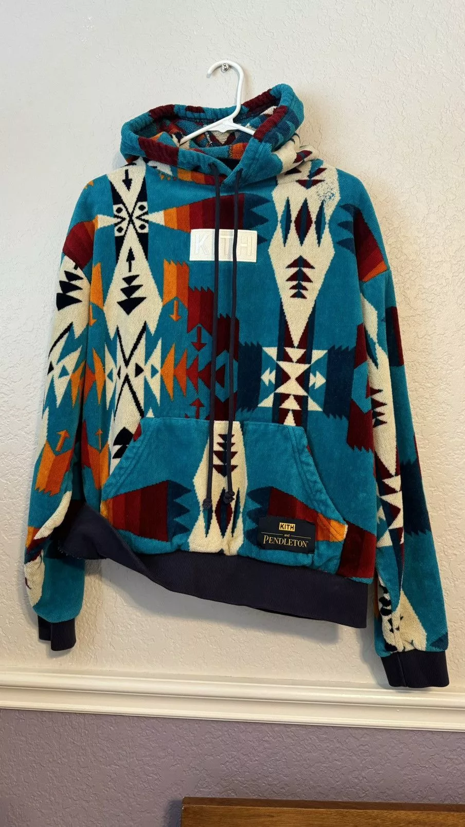 Kith Sweatshirts Hoodies Kith × Pendleton RARE Kith x Pendleton Sweatshirt Blue