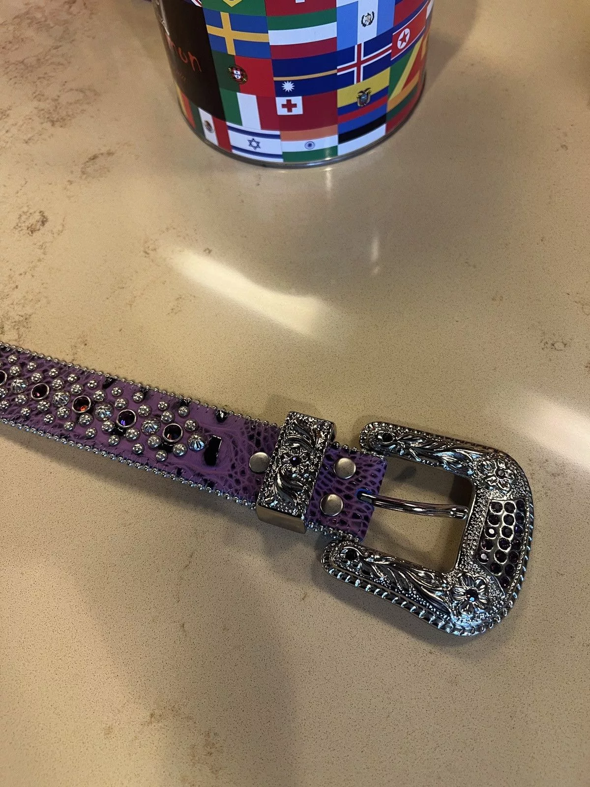 B.B. Simon Belts B.B. Simon bb simon belt Purple