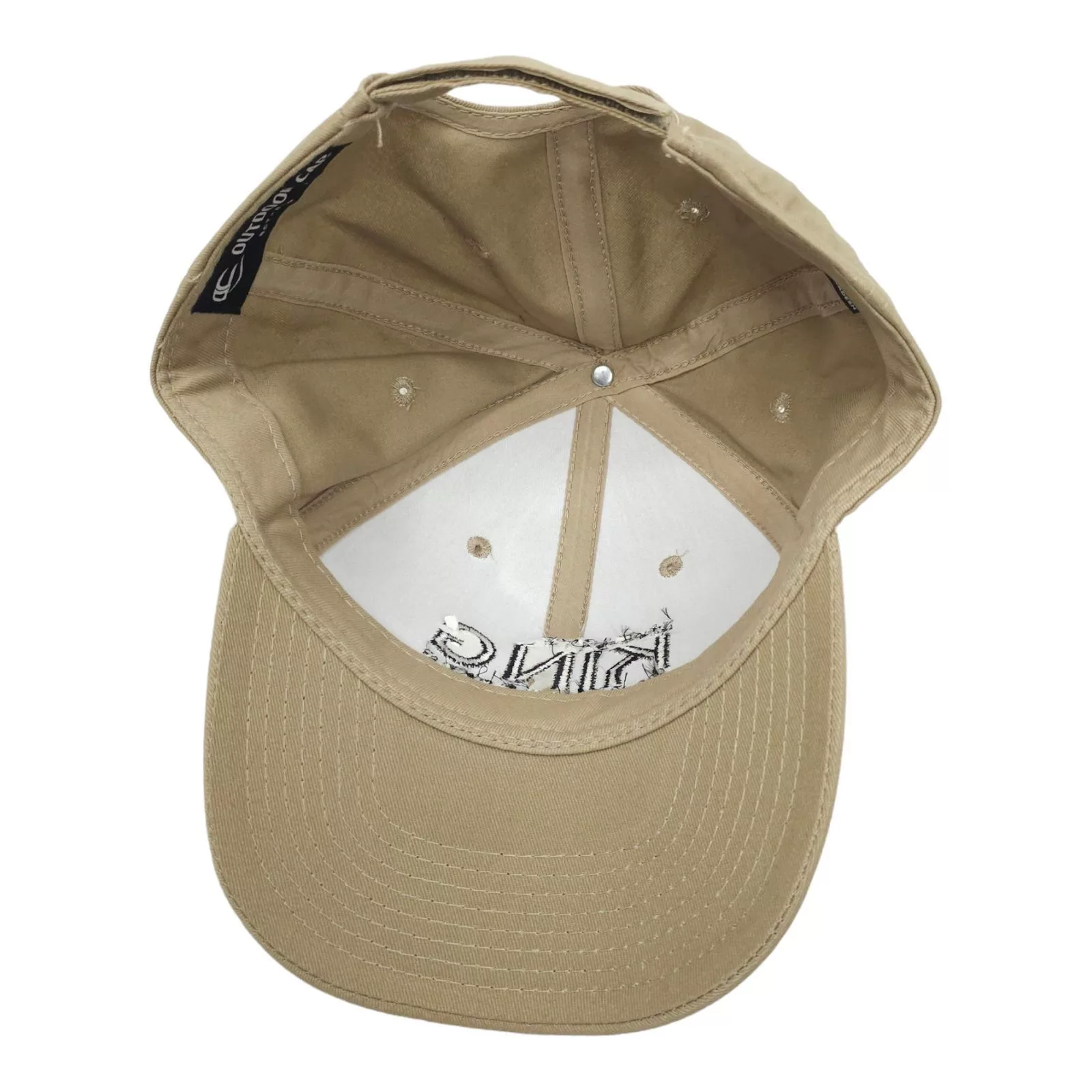 Other Hats Other McCarty King Construction Embroidered Logo Strapback Cap Beige