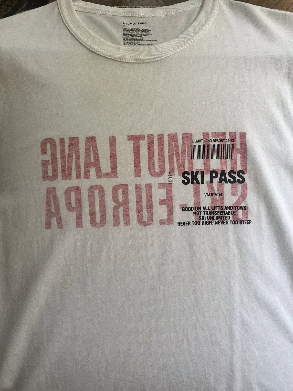 Helmut Lang Short Sleeve T Shirts Helmut lang t shirt small White