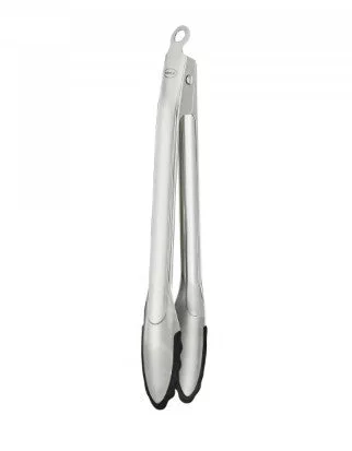 9" Locking Silicone Tongs