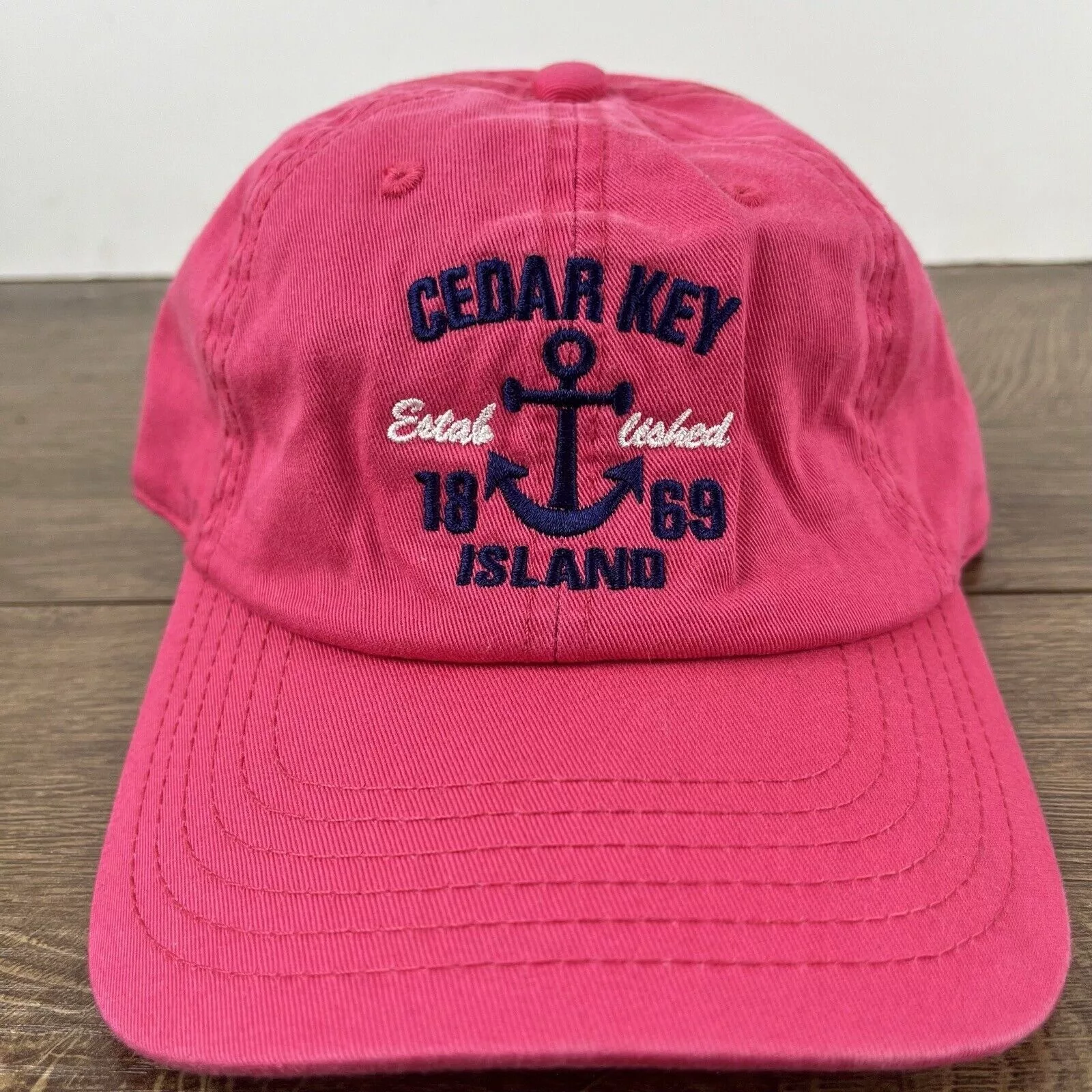Other Hats Other Cedar Key Island Hat Cedar Key Island Pink Cap Adjustable Pi