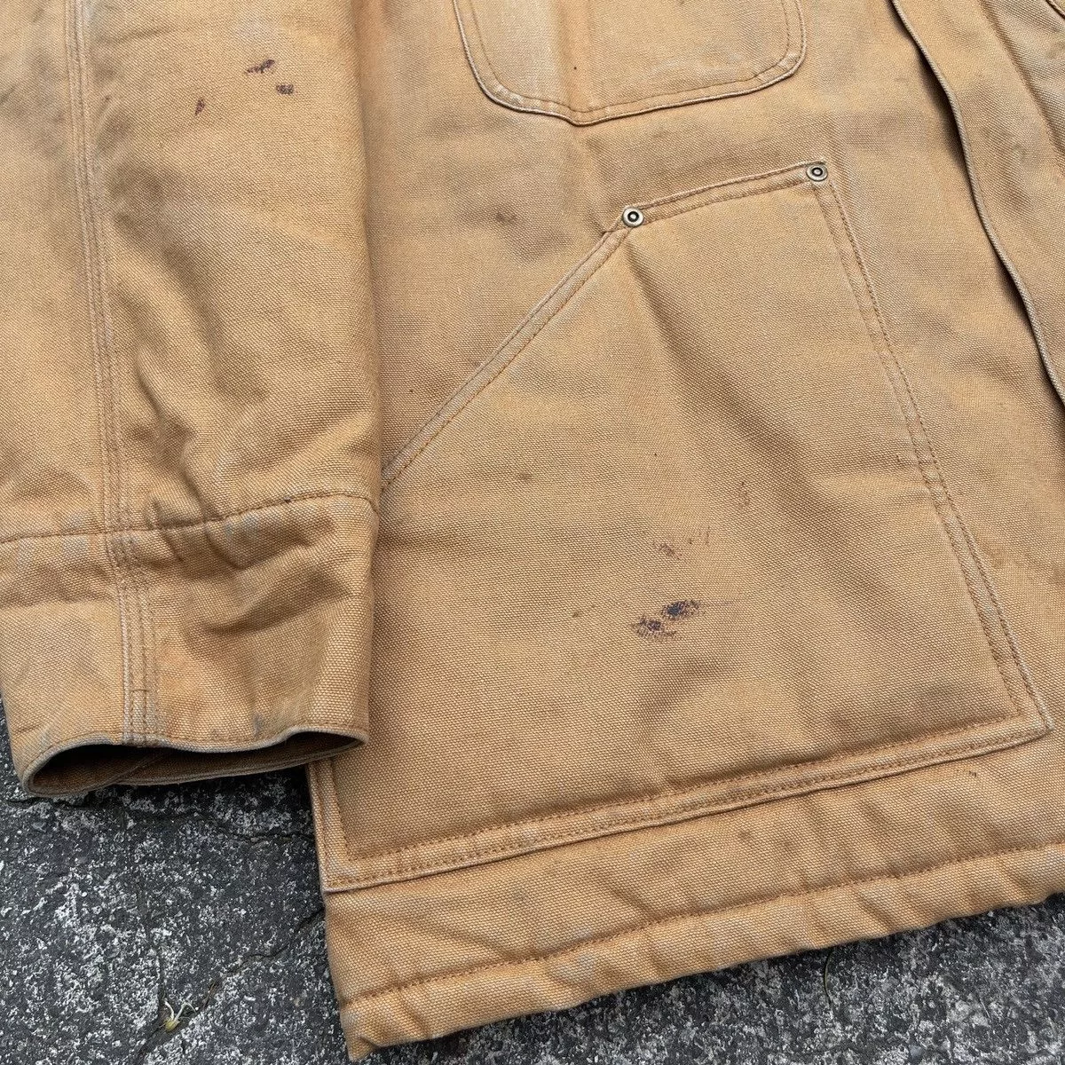 Carhartt Heavy Coats Carhartt × Dickies × Vintage Vintage Thrashed 90’s BIG SMITH Insulated Detroit Jacket Beige